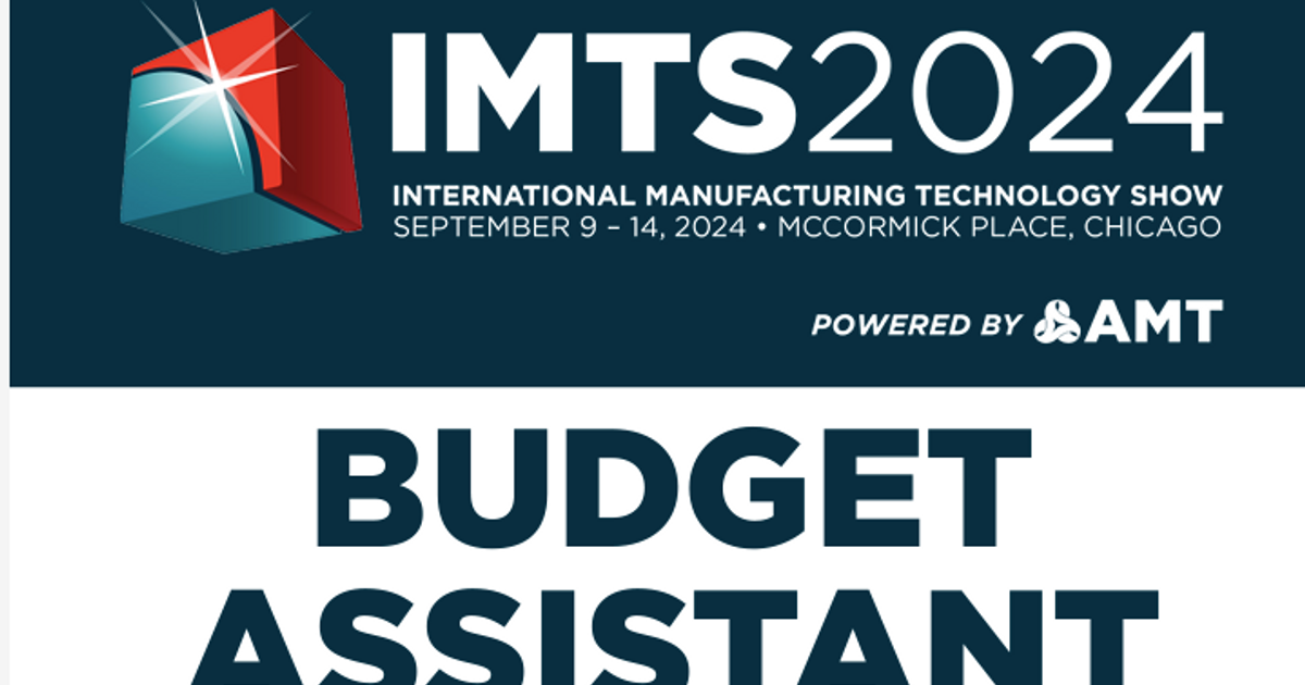 IMTS 2024 Budget Assistant is Live IMTS 2024