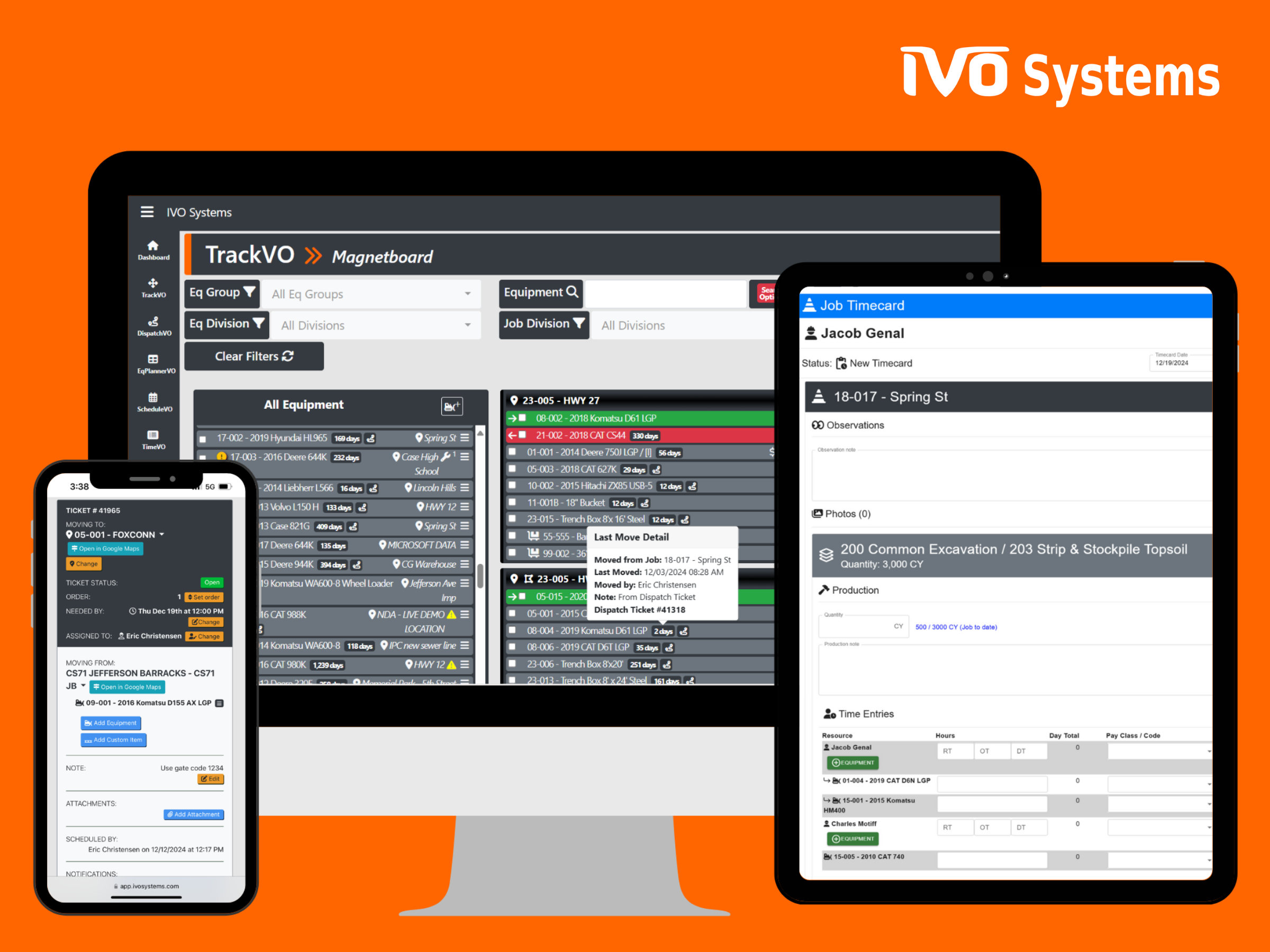 Track Projects, Equipment, and Employees in ONE Platform