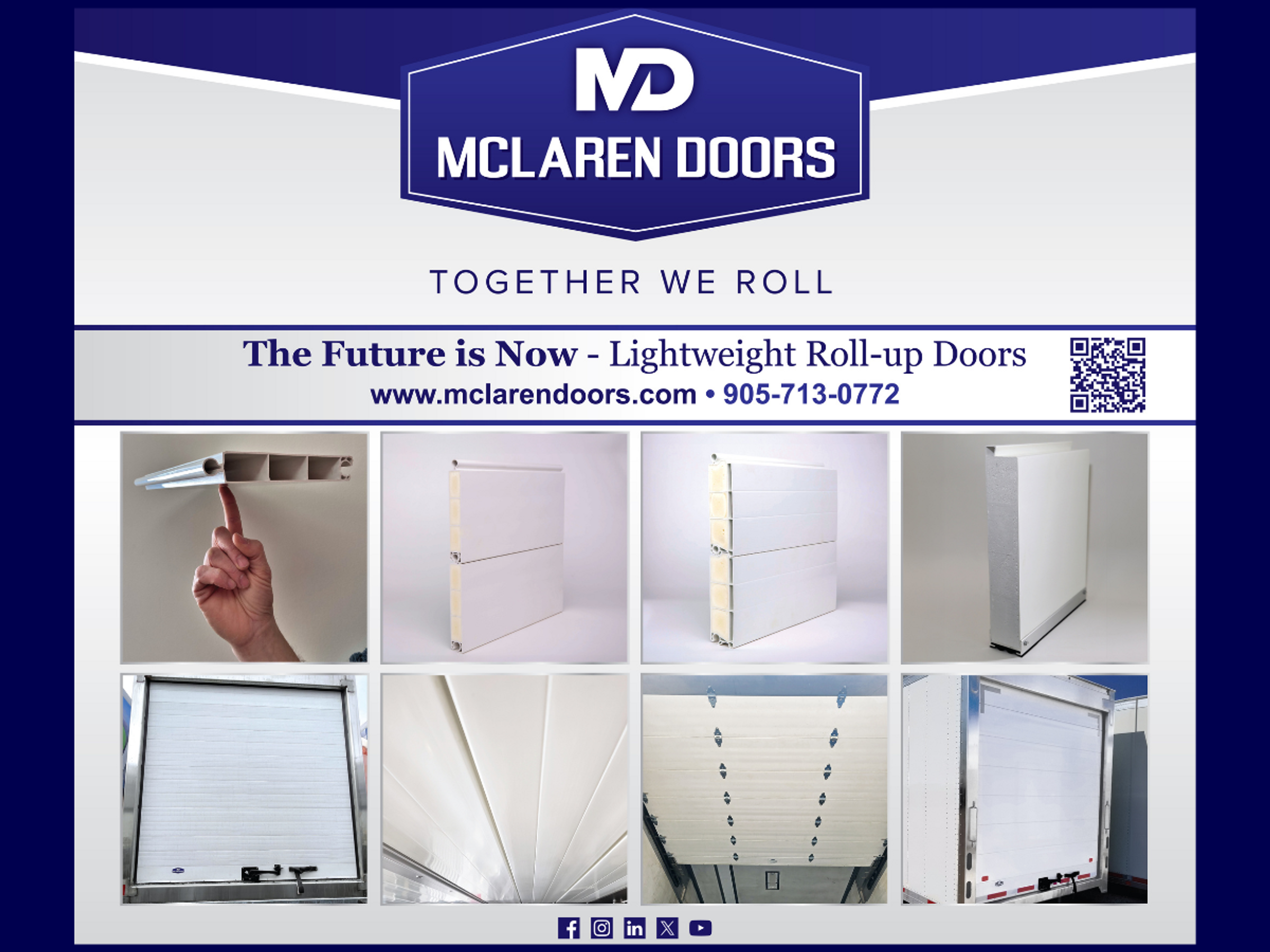MCLAREN DOORS - The Future is Now- Lightweight Roll-Up Doors