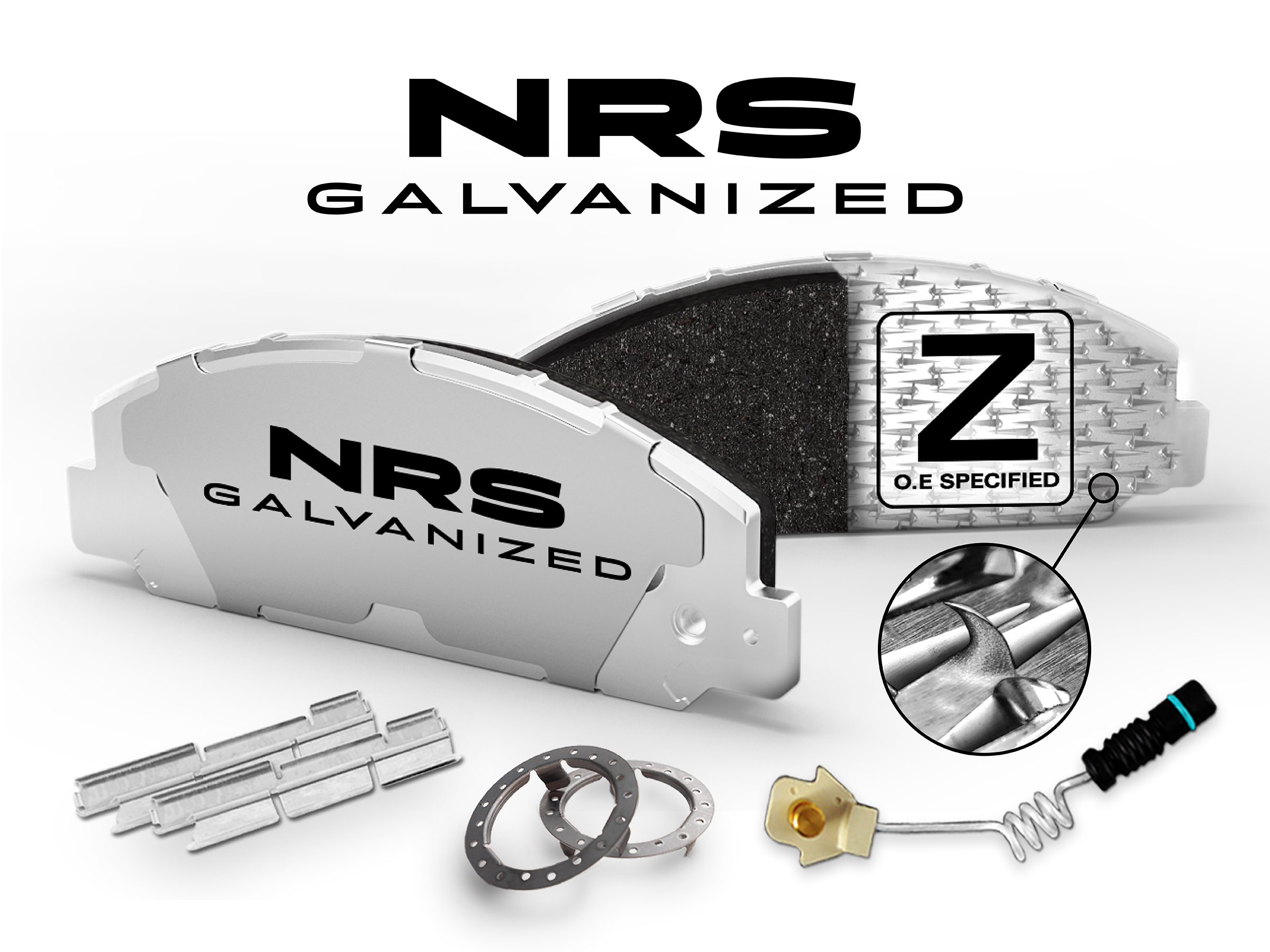 NRS Galvanized Brake Pads