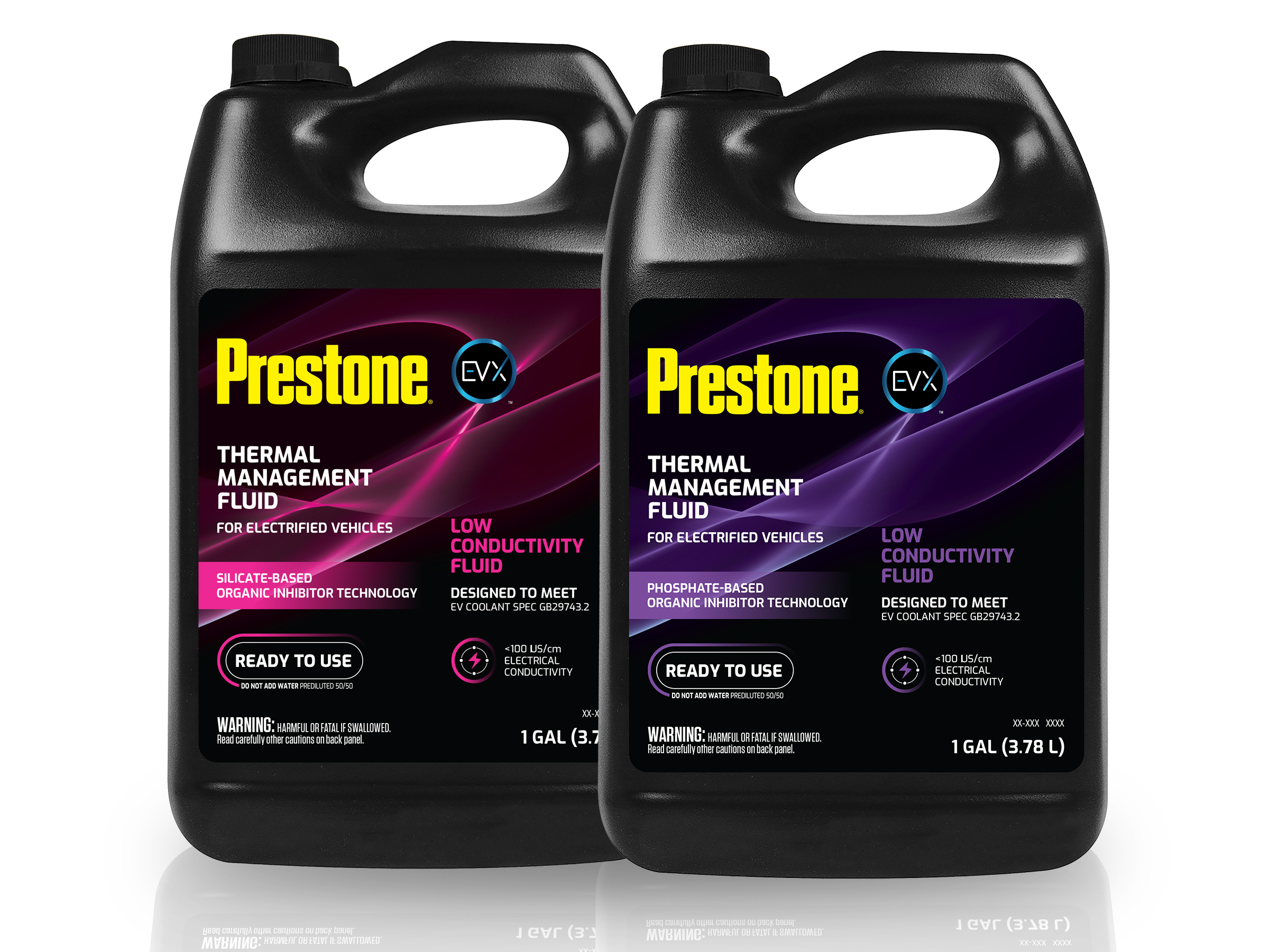Prestone® EVX™ Low Conductivity Thermal Management Fluids Ready-t