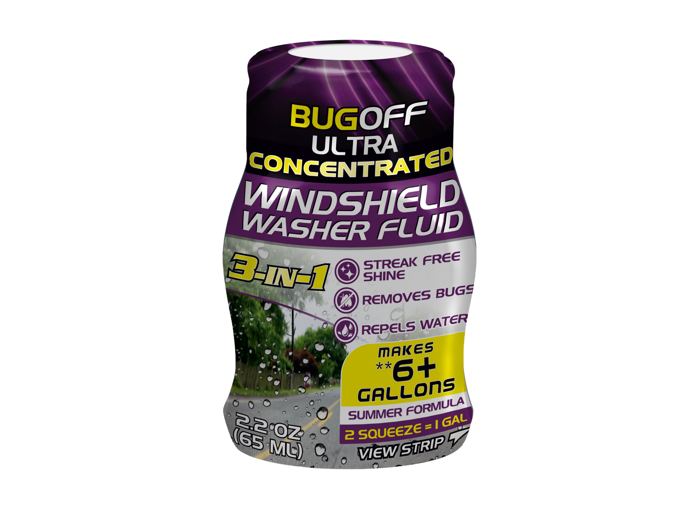 BUGOFF Ultra-Concentrated Windshield Washer Fluid