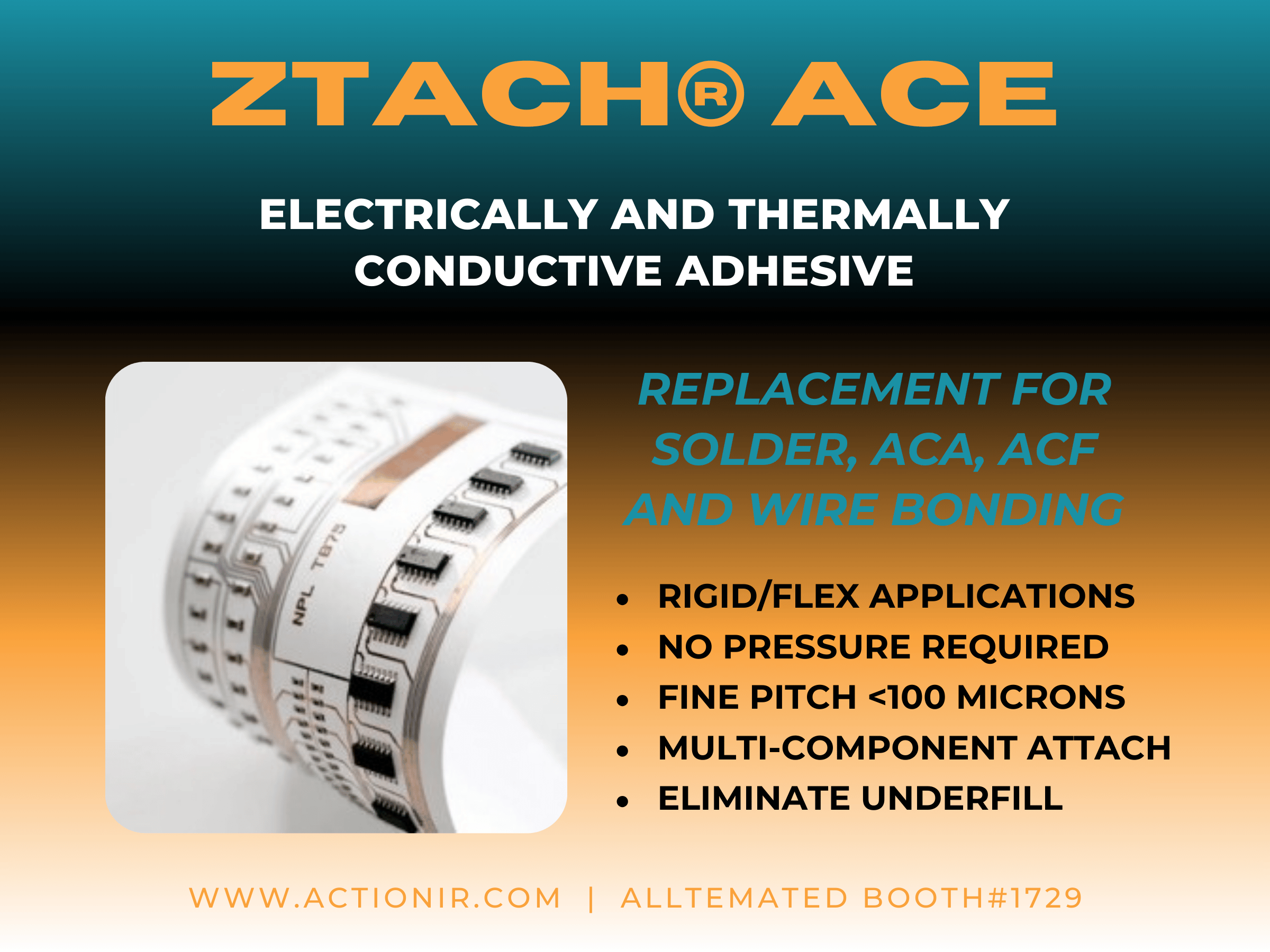 ZTACH ACE® - Anisotropic Conductive Epoxy - Underfill Alternative