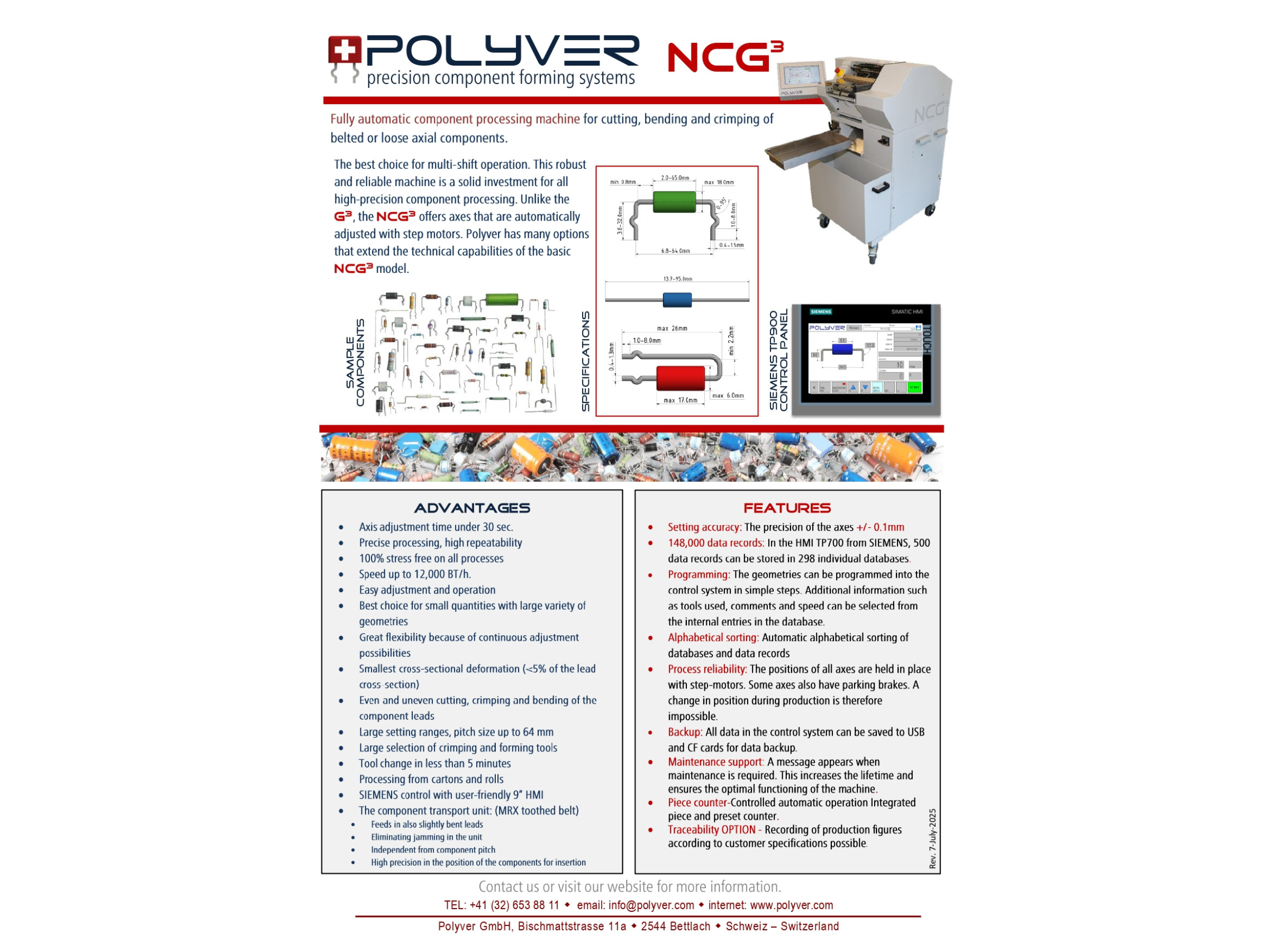 NCG³ Fully Automatic Component Processing Mahcine