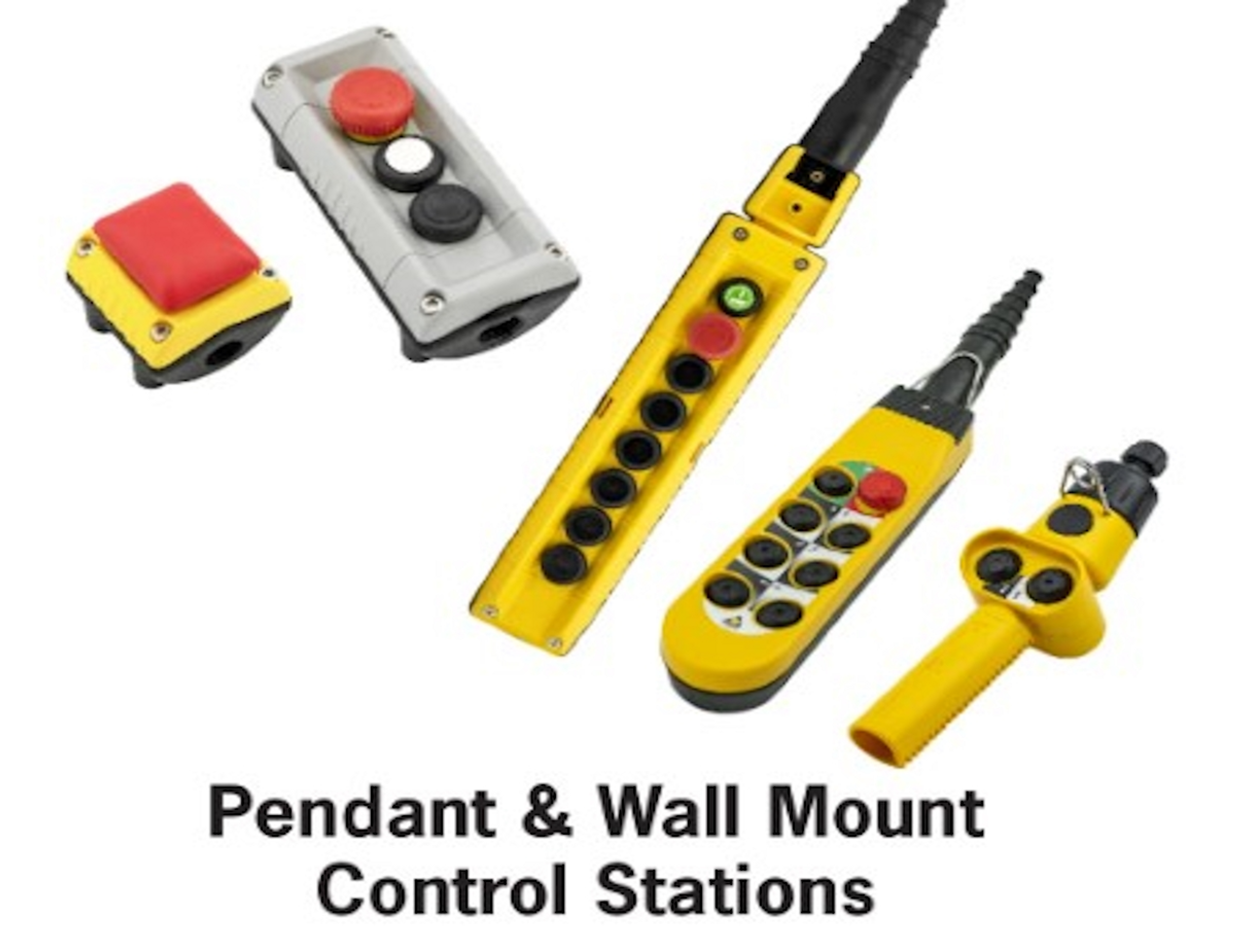 Wired pendants and wall mounted control stations