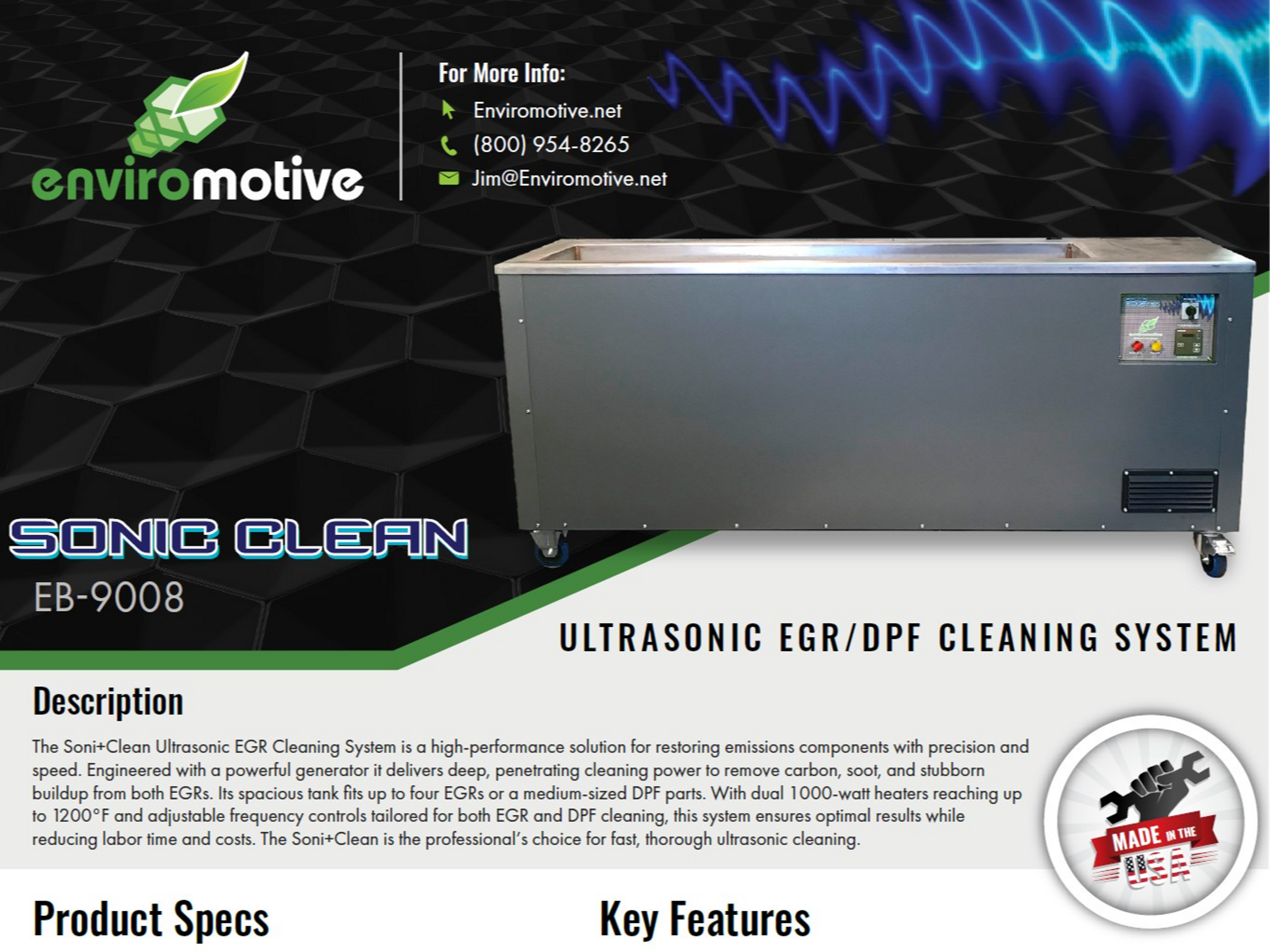 Ultrasonic EGR Cleaning Systems