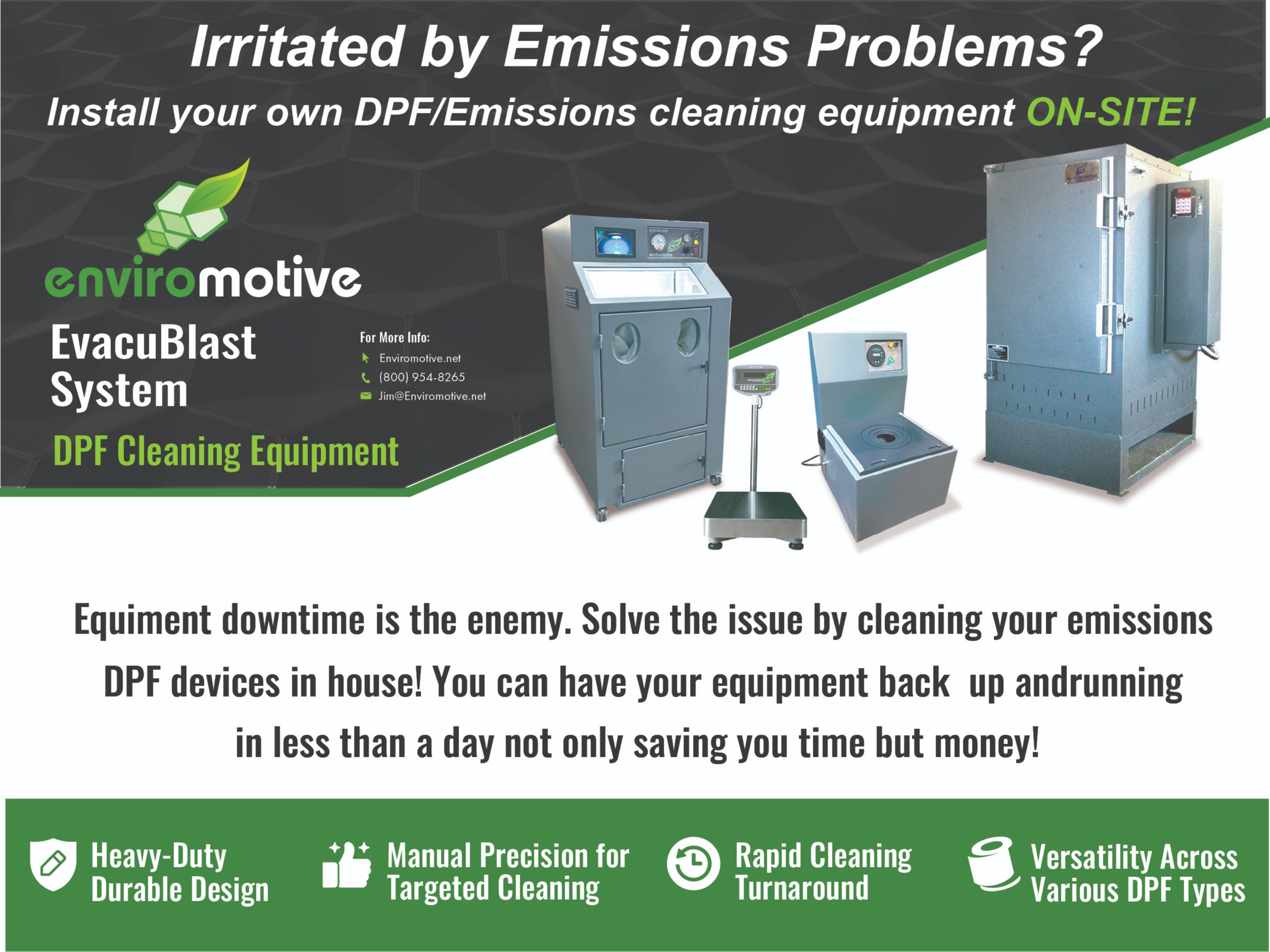 DPF Cleaning Equipment - Starting at $29,000