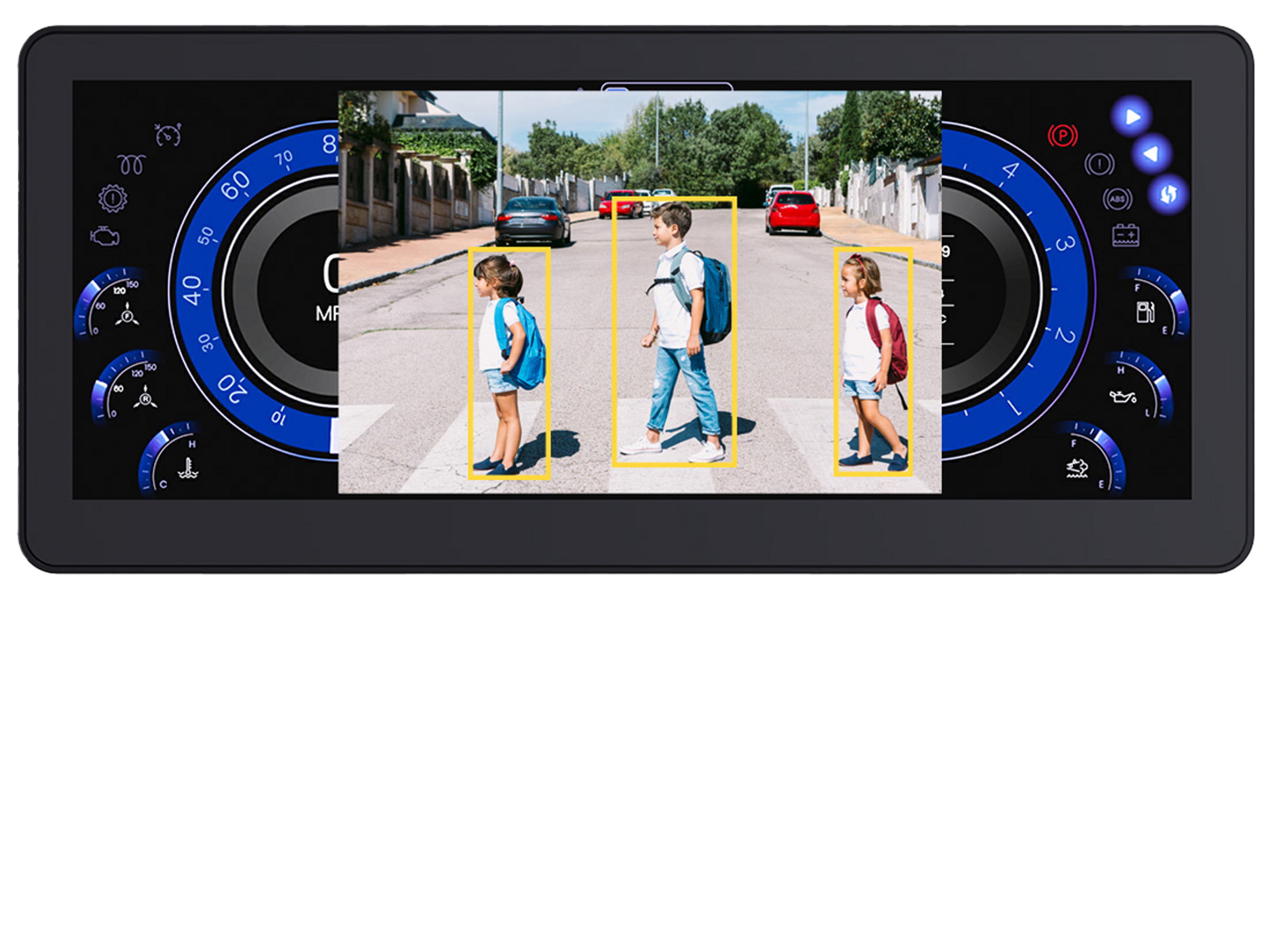 Smart 12.3" Instrument Cluster with person detection