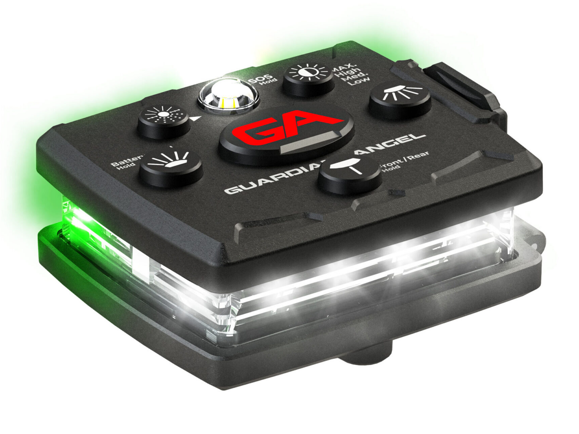 Micro Series White Green Wearable Safety Light