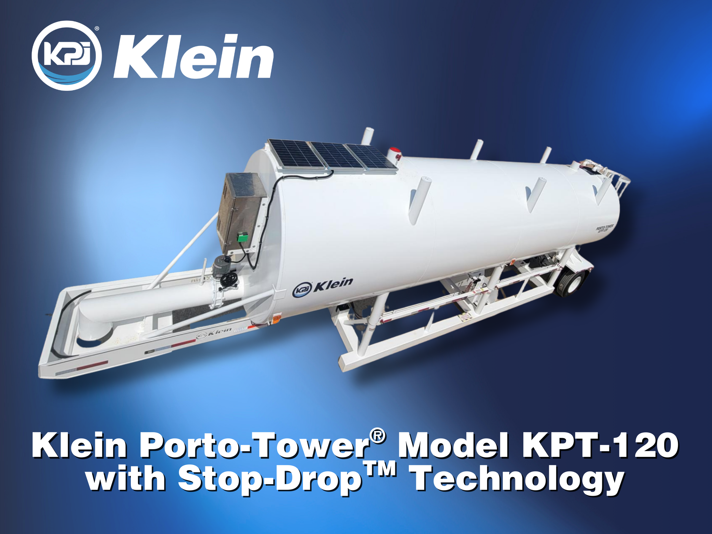 Klein Porto-Tower Model KPT-120 w/ Stop-Drop Technology