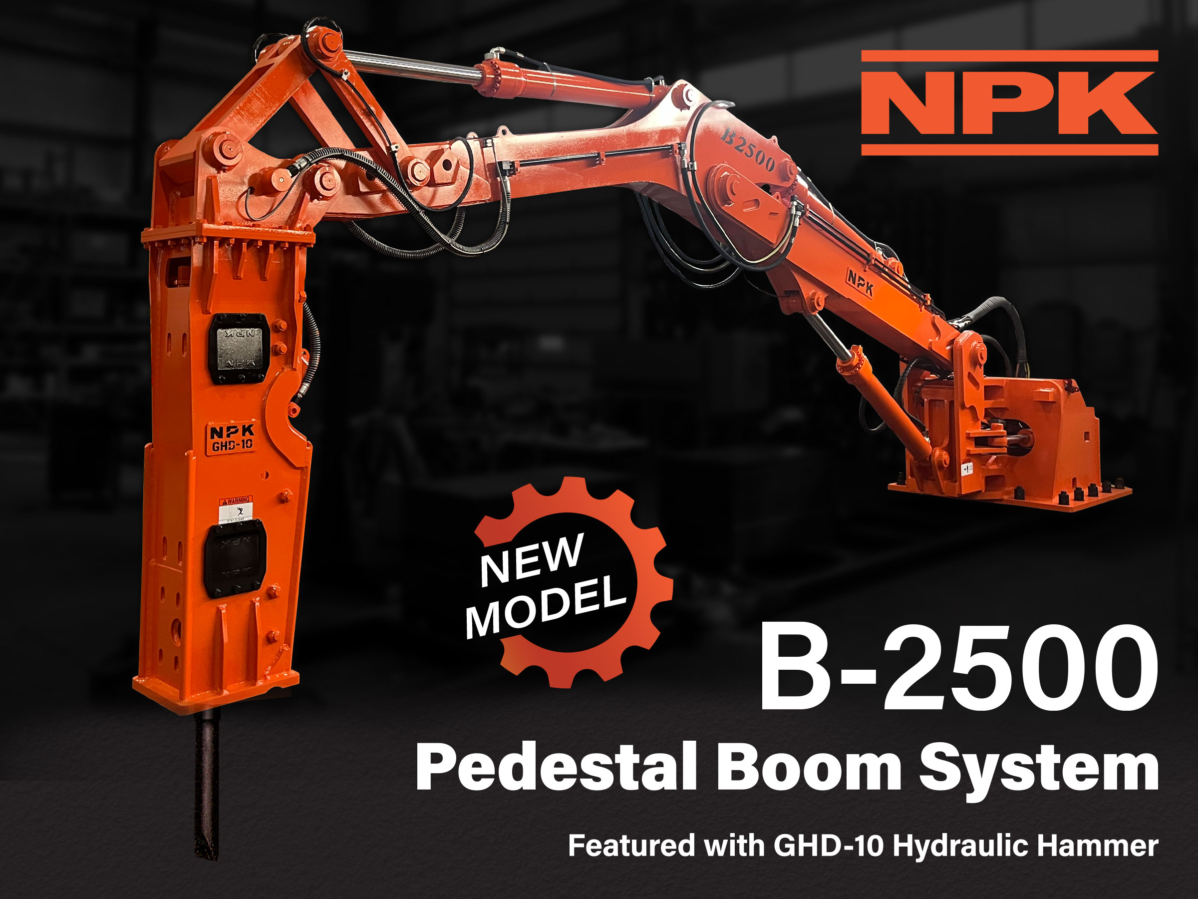 NEW NPK PEDESTAL BOOM MODEL: B-2500