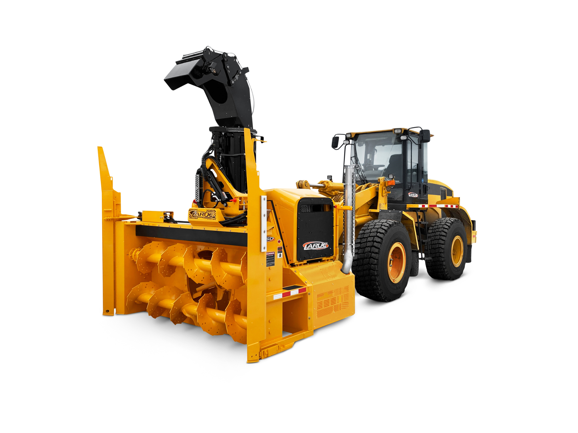Larue D50 loader-mounted snow blower