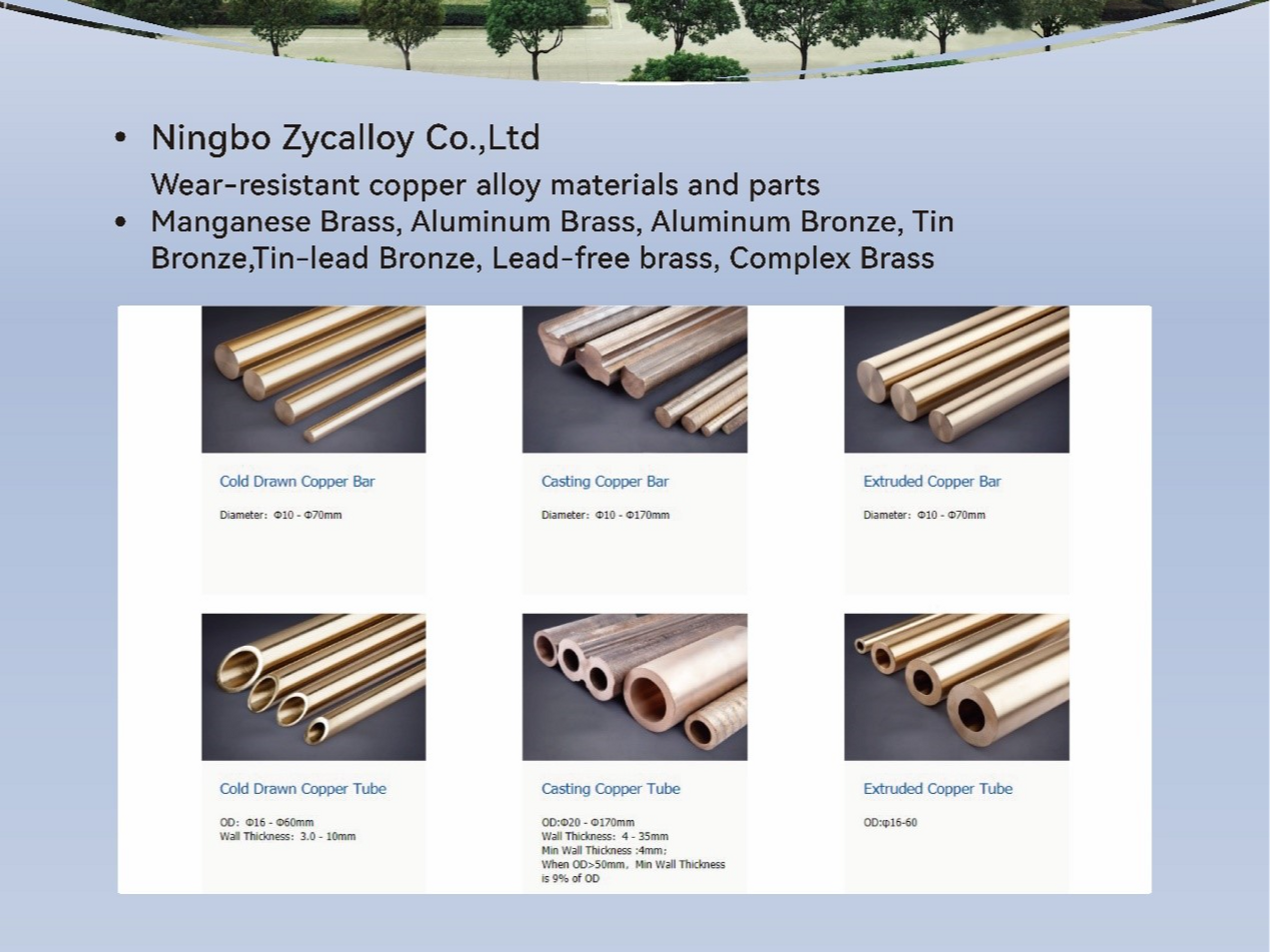 Wear-resistant copper alloy materials and parts