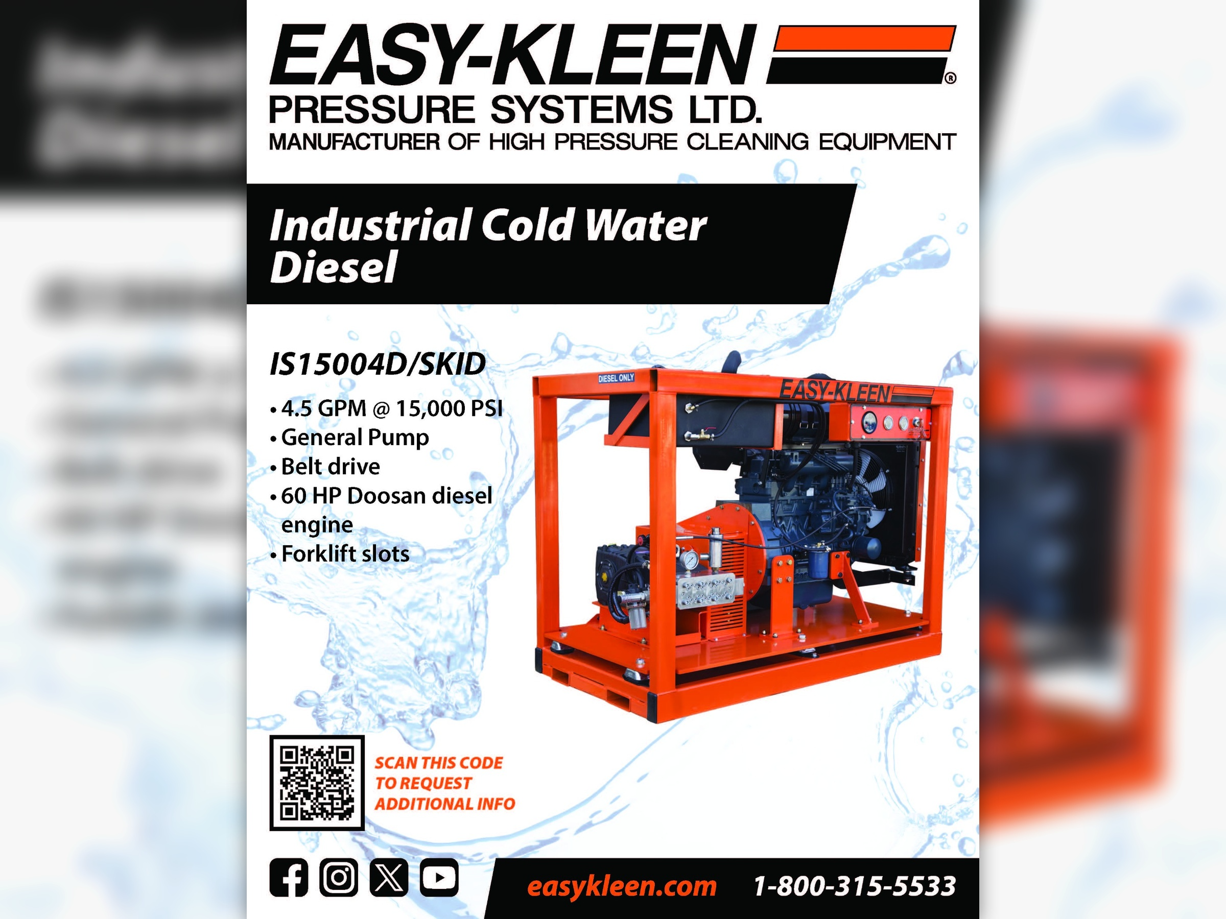 Industrial Cold Water Diesel