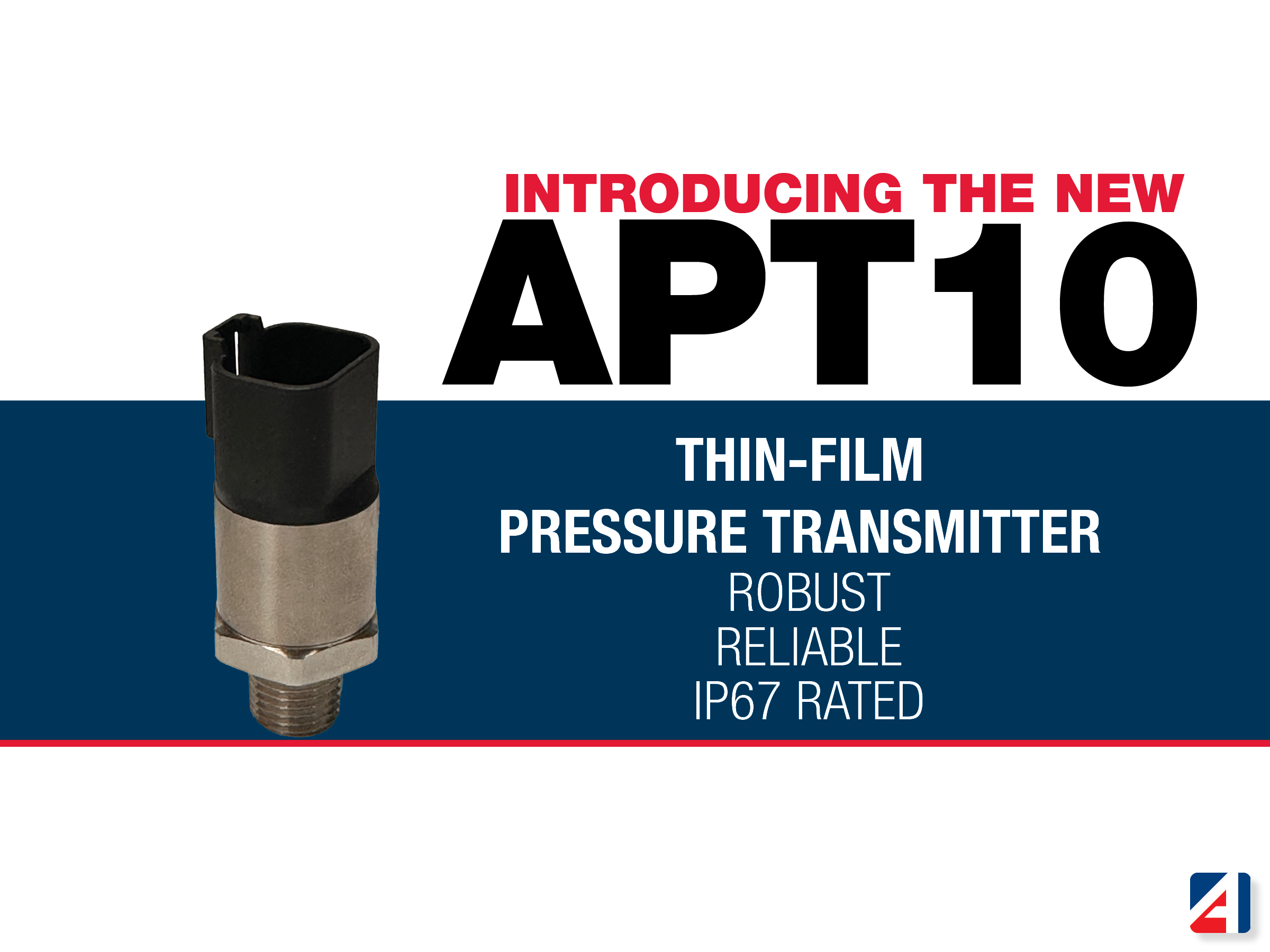 Anfield Sensor's new APT10 Thin-Film Pressure Transmitter