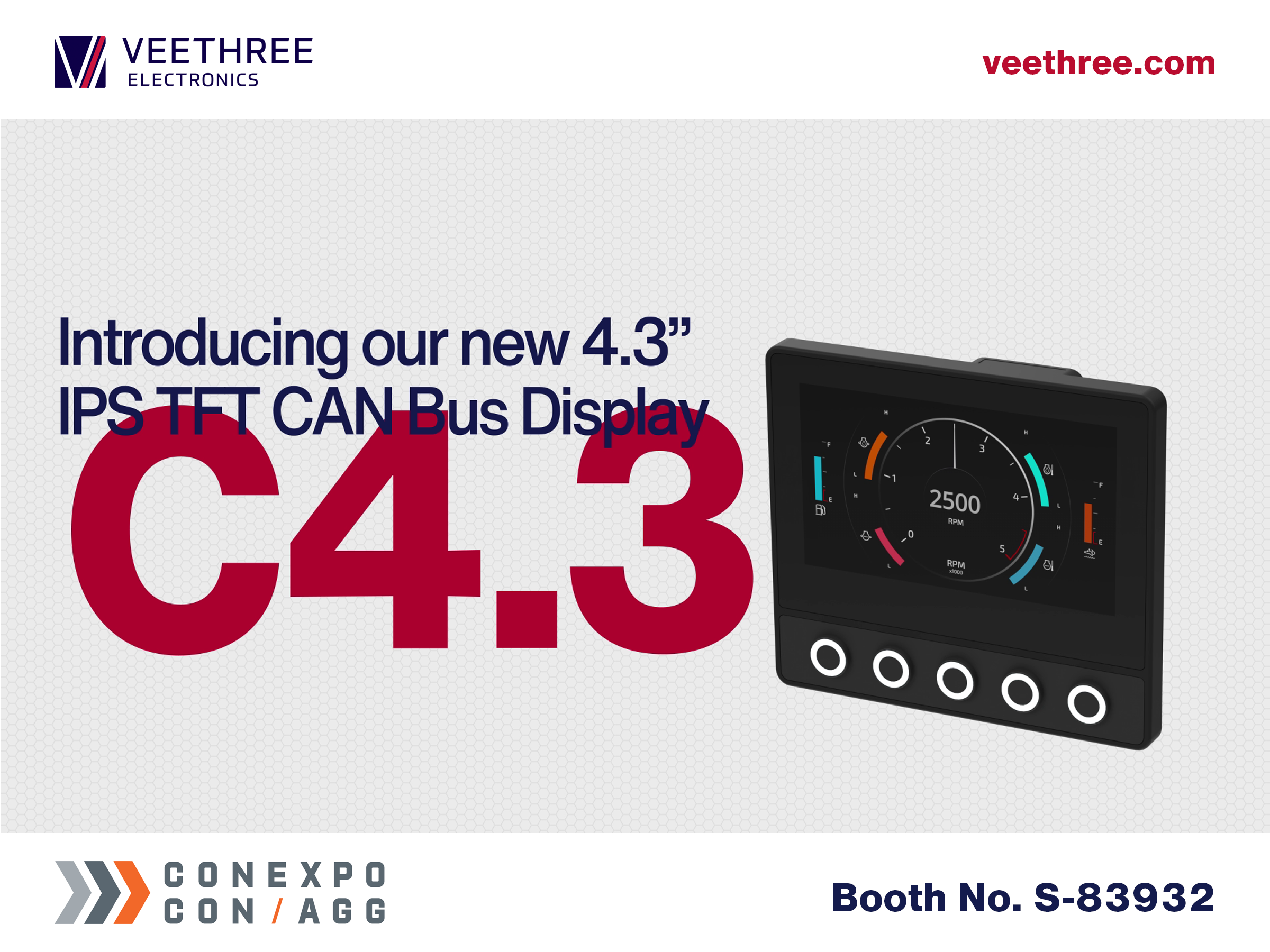 C4.3 - 4.3" CANBus Display
