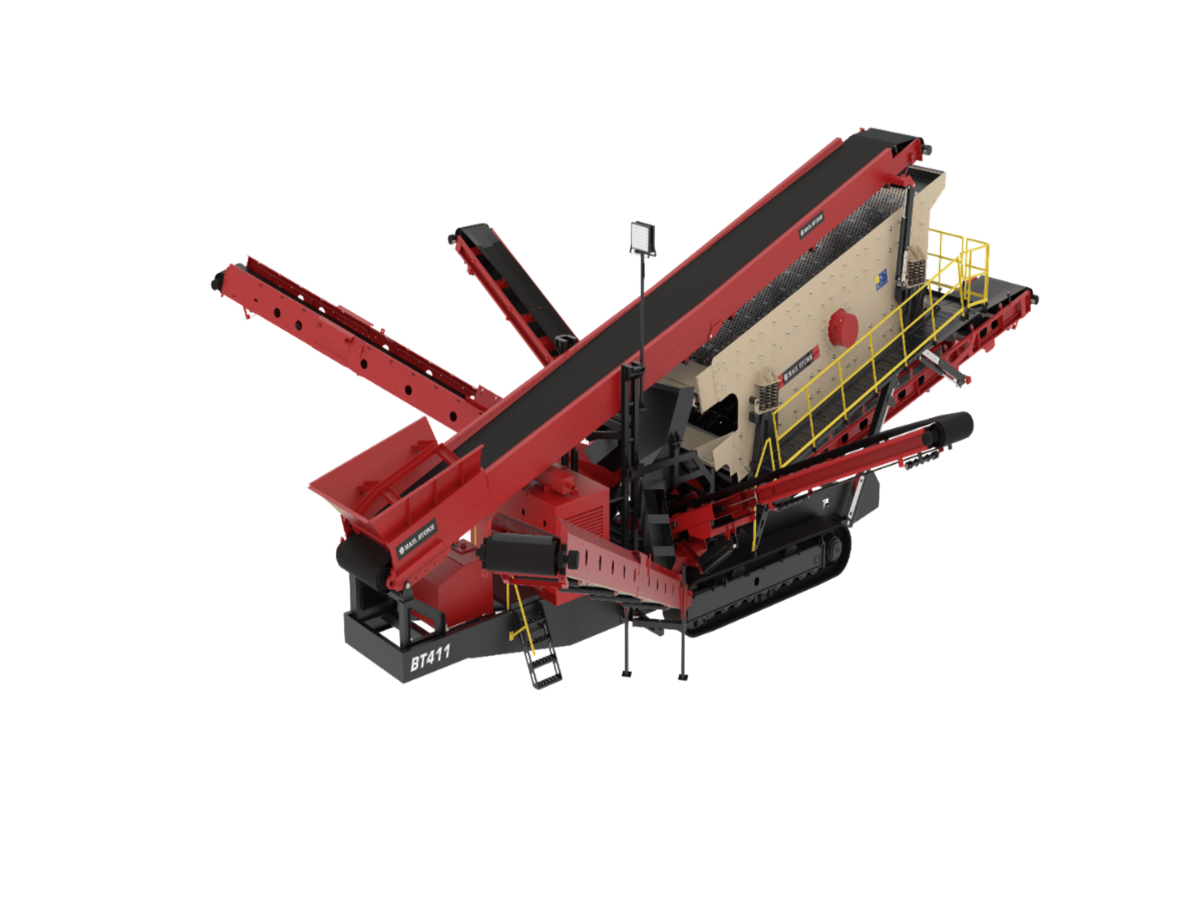 Track Mounted Screen 4 Deck