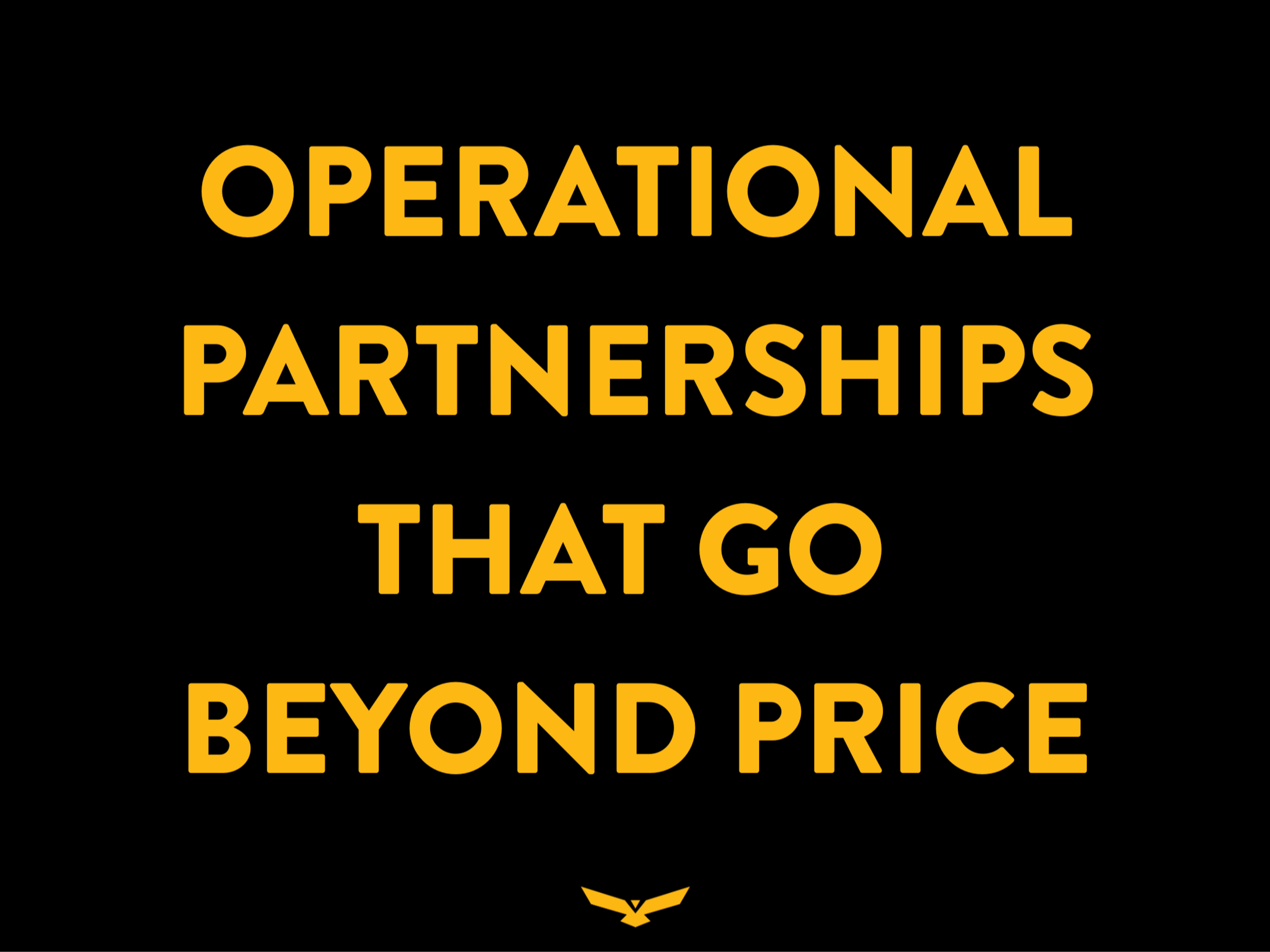 Operational Partnerships that Go Beyond Price