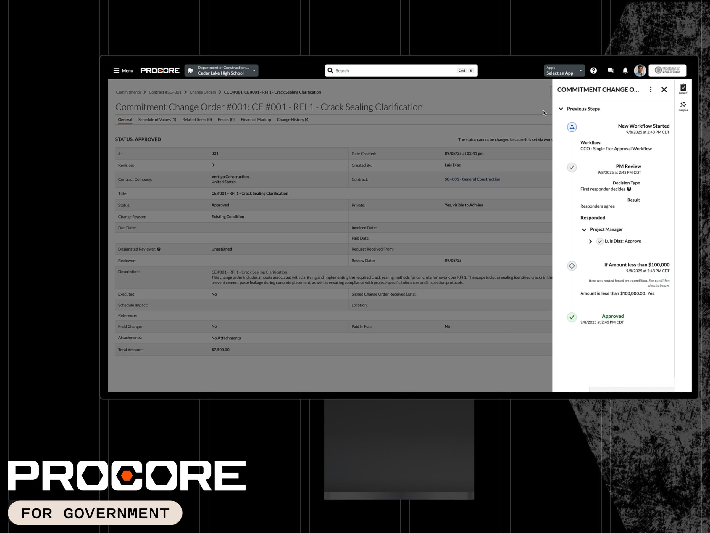 Procore for Government