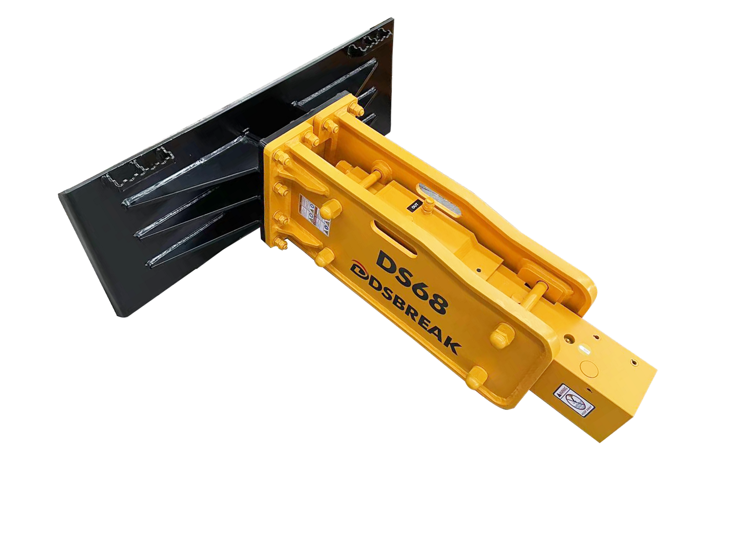 Skid steer hydraulic rock breaker