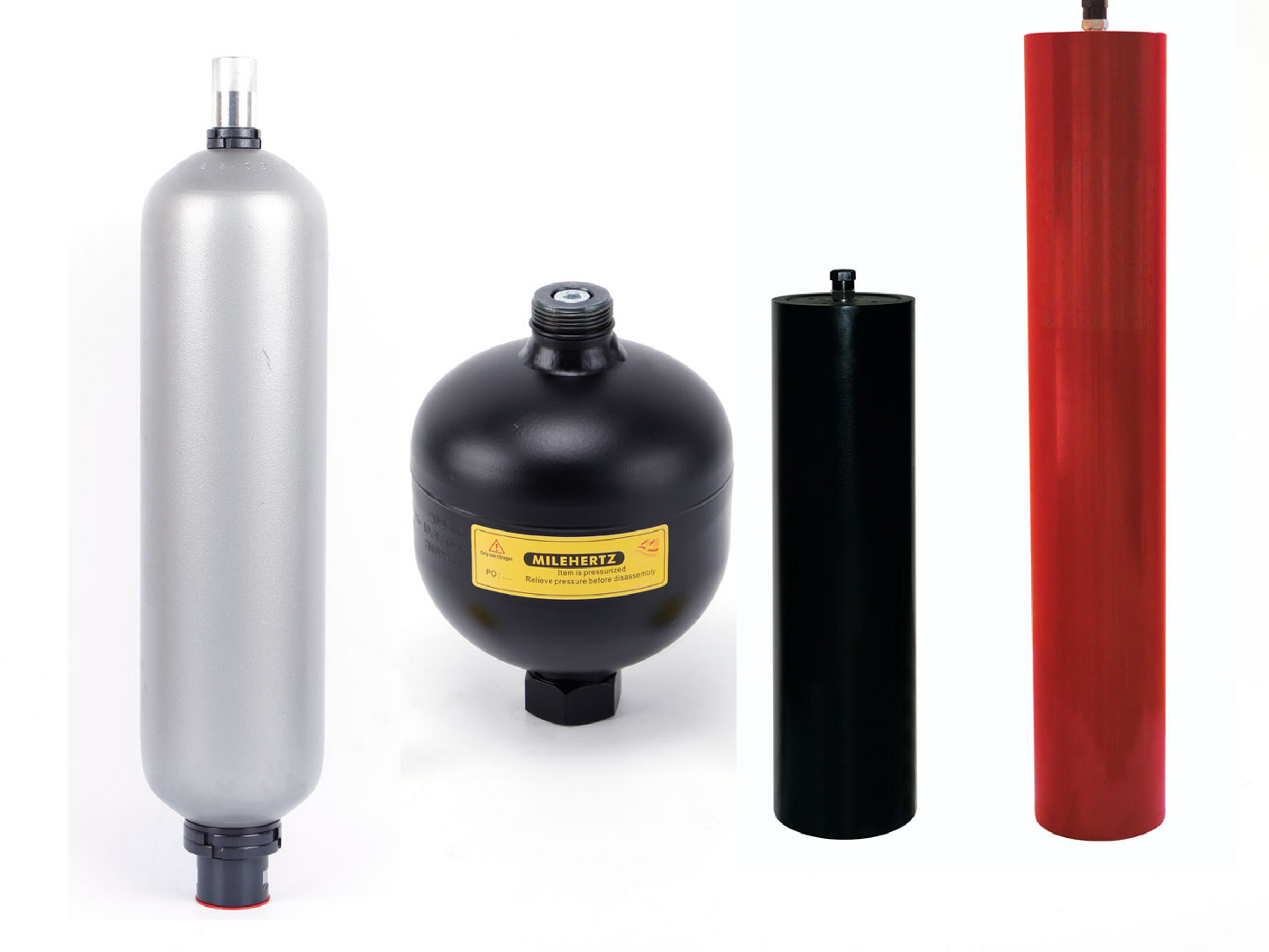 Milehertz Accumulators, Bladder, Diaphragm, Piston type