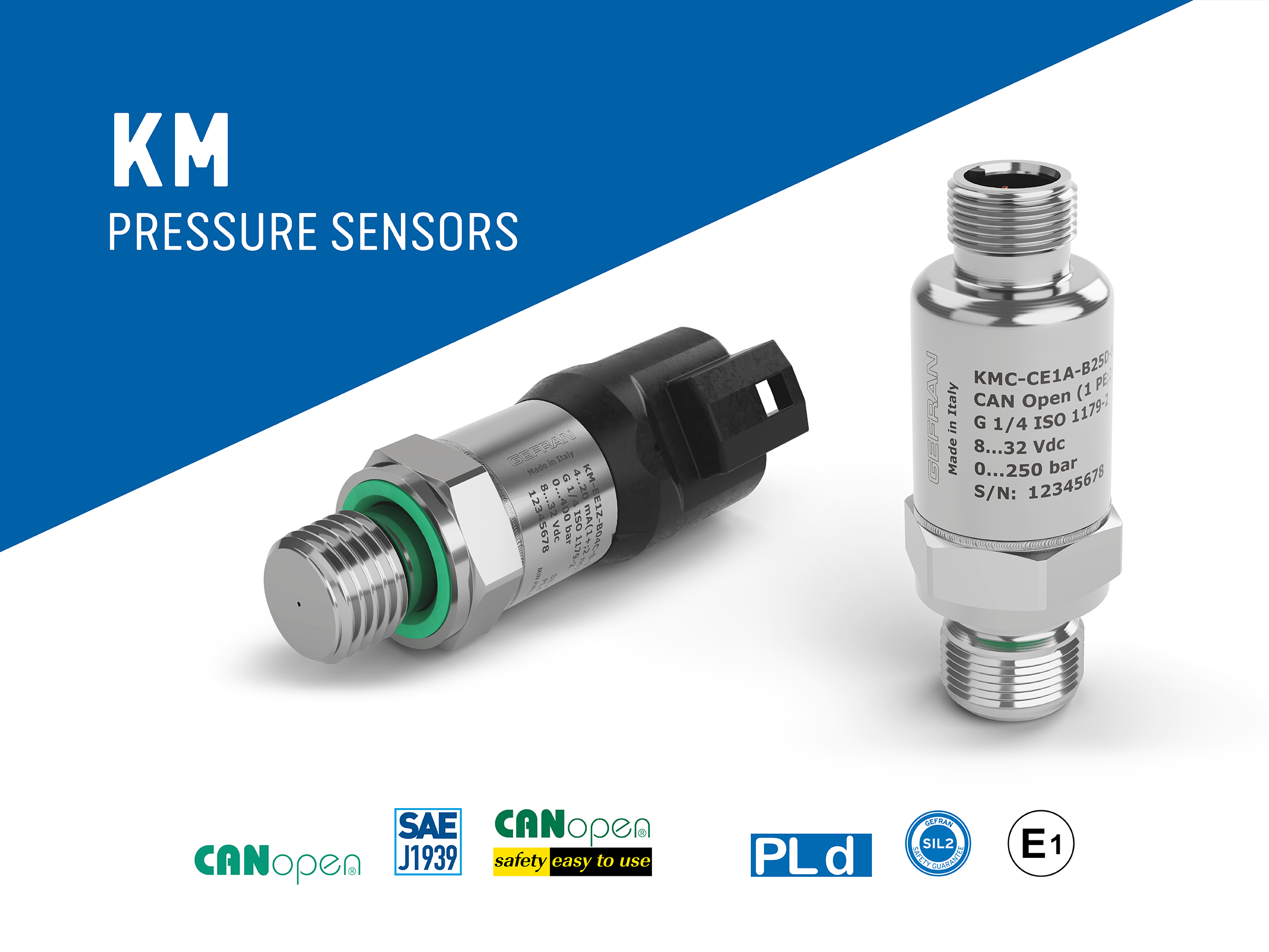 KM Pressure Sensors | Designed for Mobile Machines