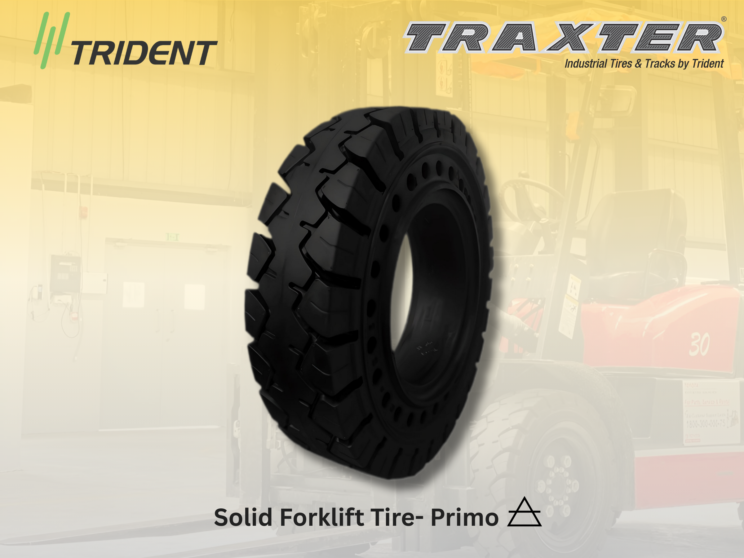 Solid Forklift Tire Primo