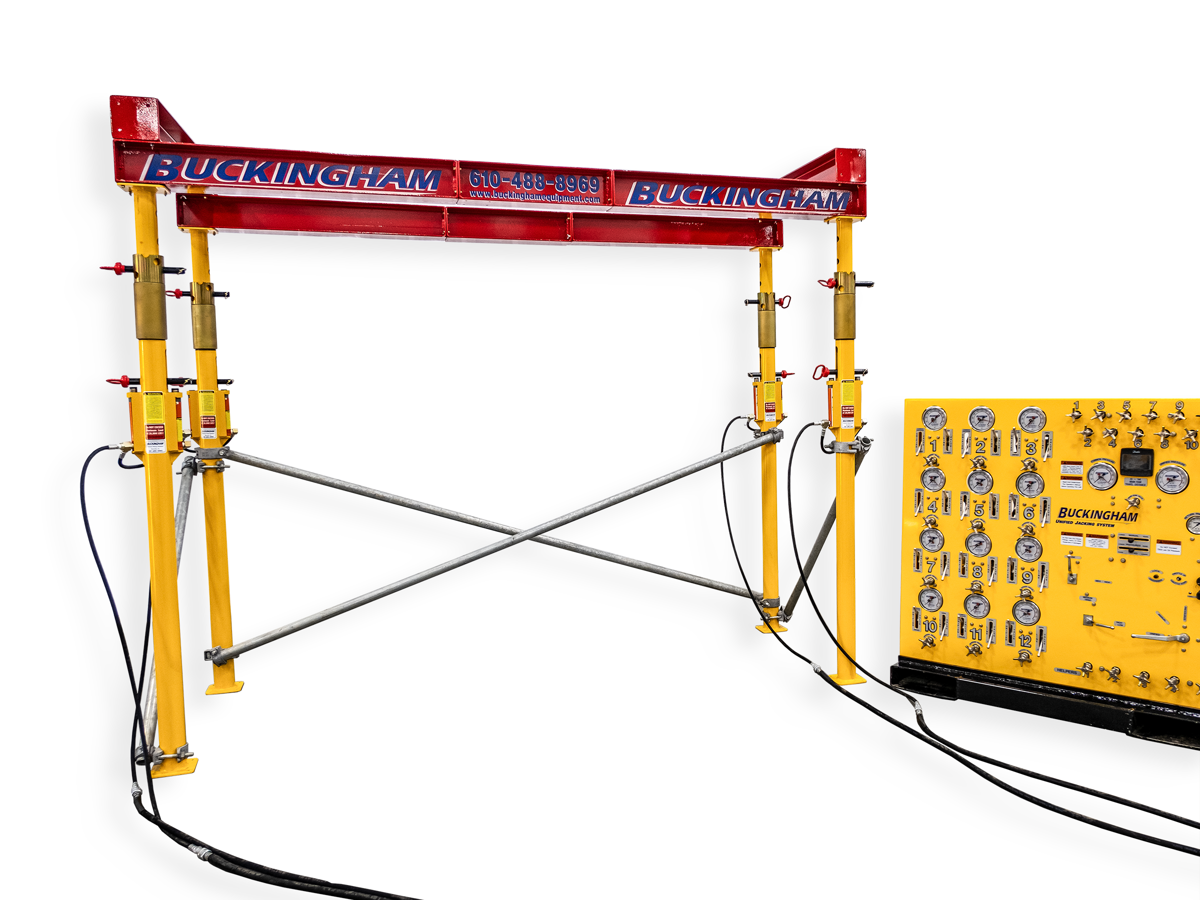 Buckingham Jacking-Shoring Posts with Unified Jacking System