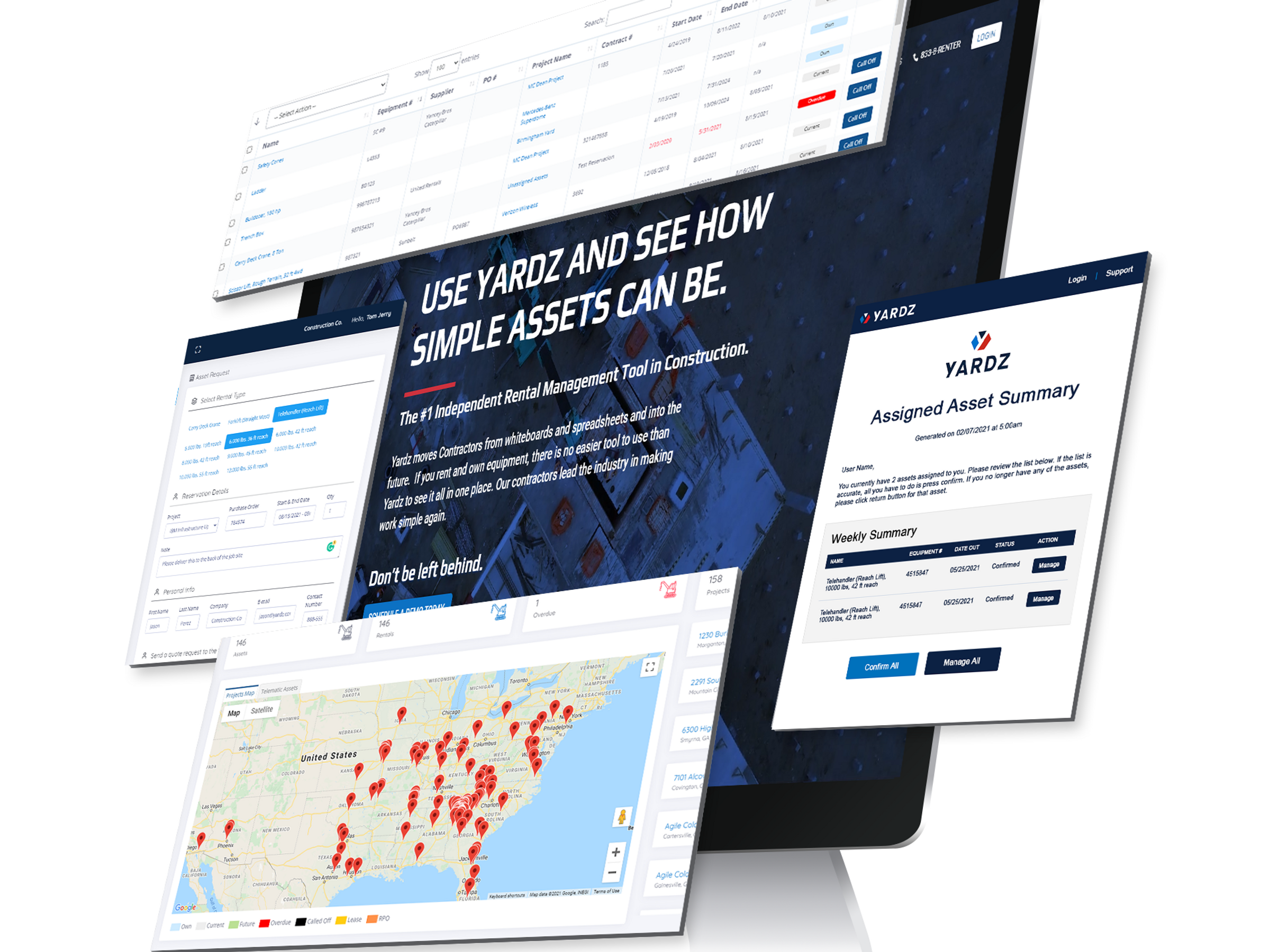 YARDZ is the premier platform to manage owned and rented assets.