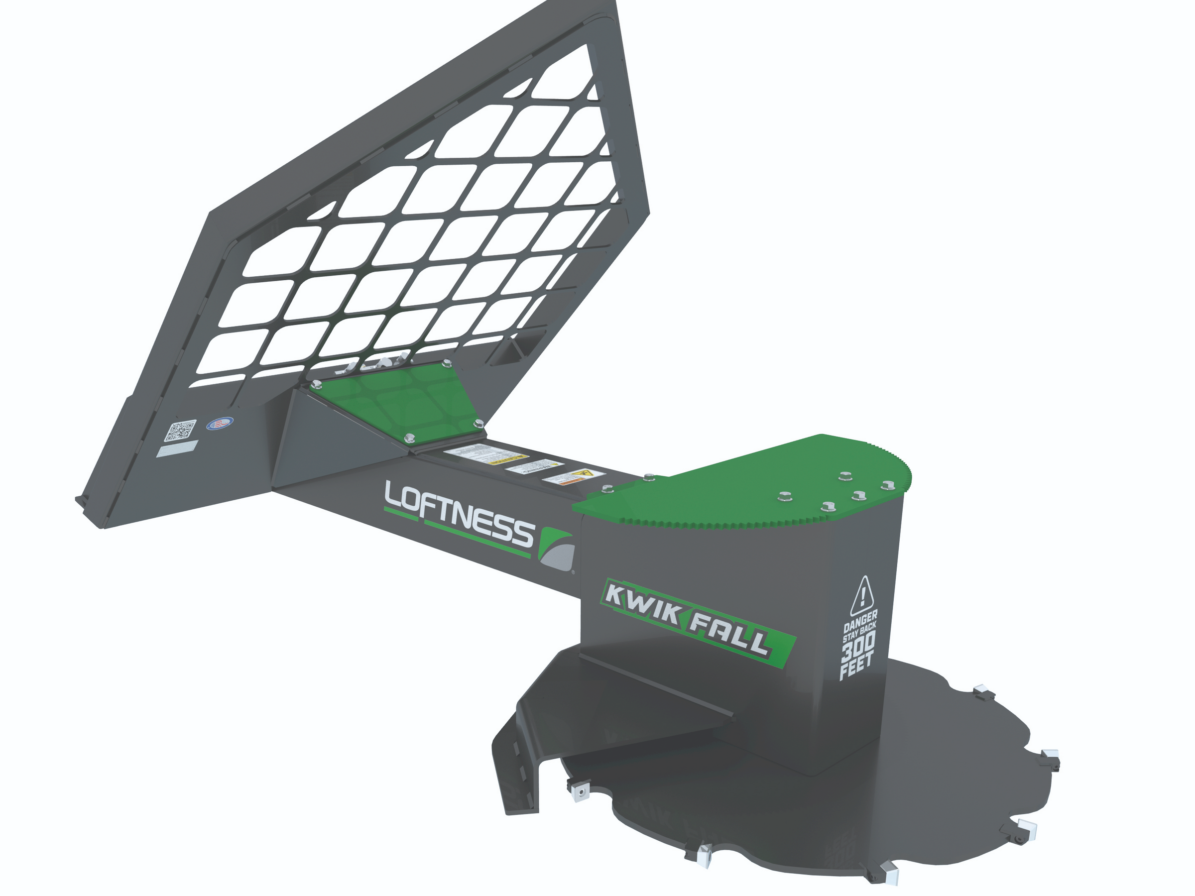 Loftness Kwik Fall tree saw attachment