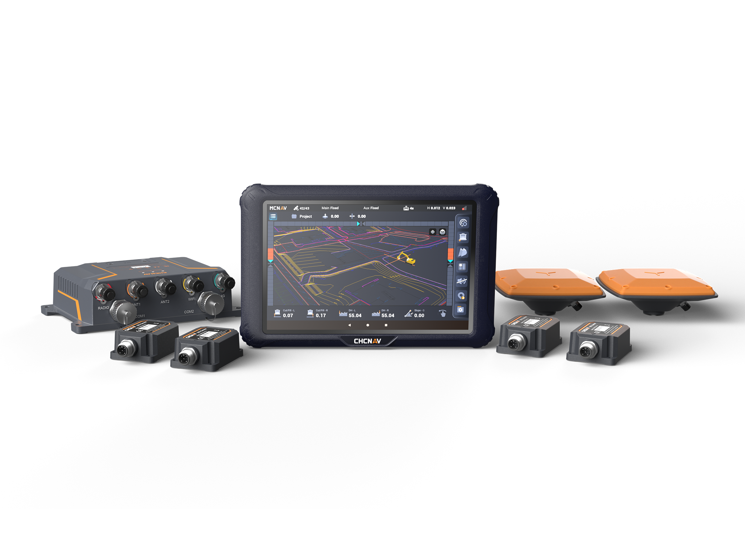 MCNAV TX73 3D guidance system for excavators