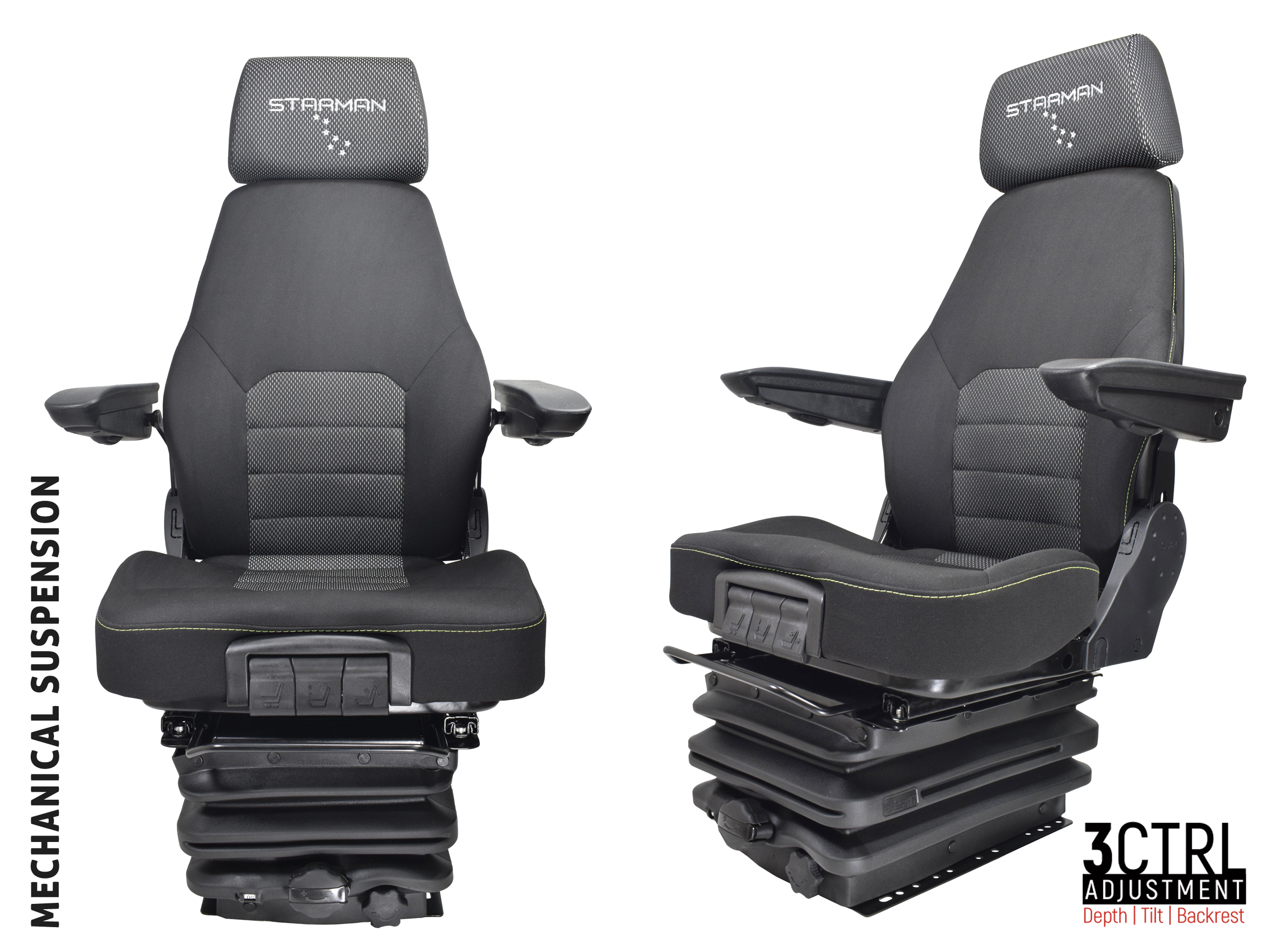 STplus TV4700-3CTRL PRO - Mechanical Suspension Driver Seat