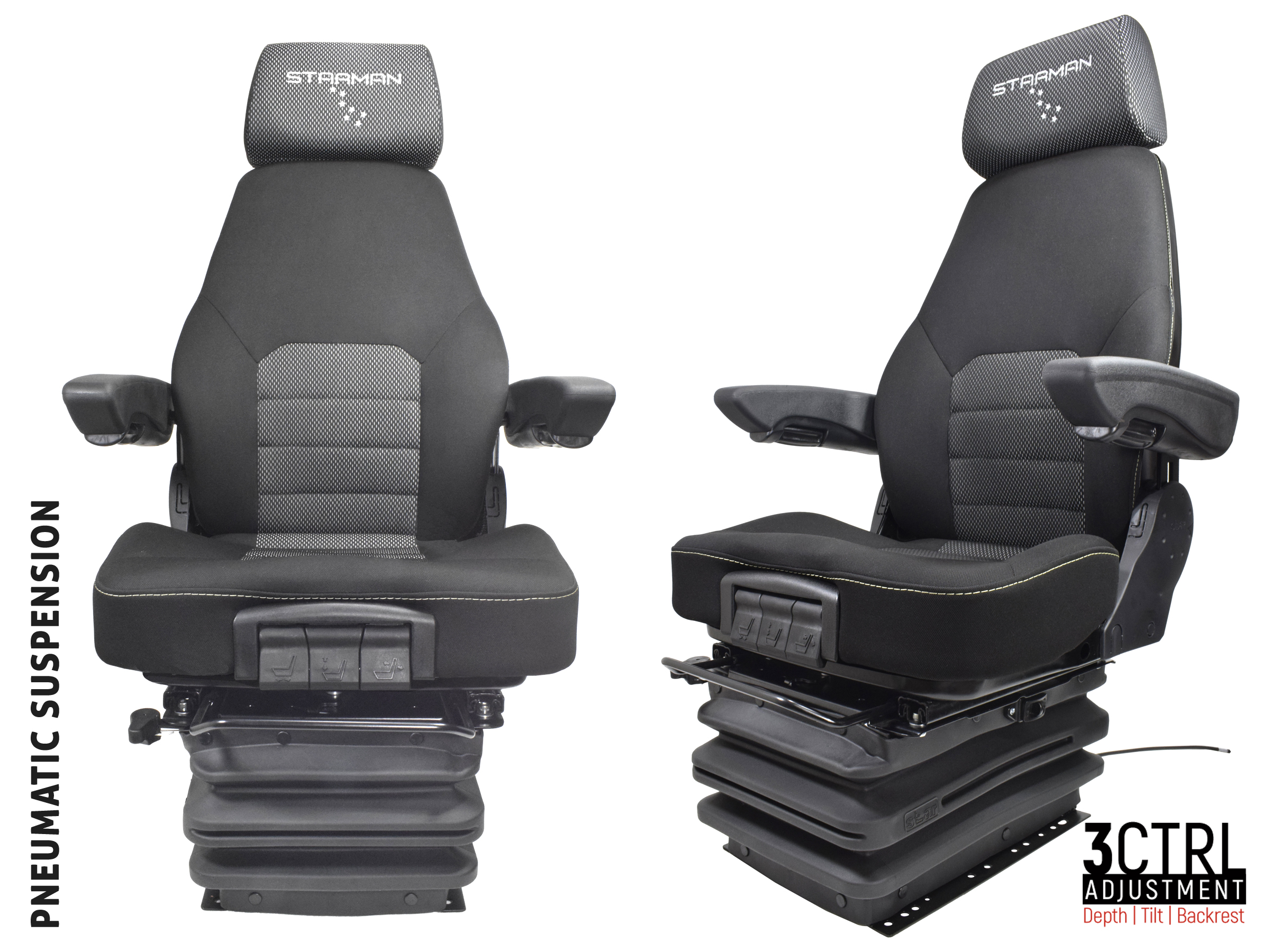 STplus TV3700-3CTRL PRO - AIR Suspension Driver Seat