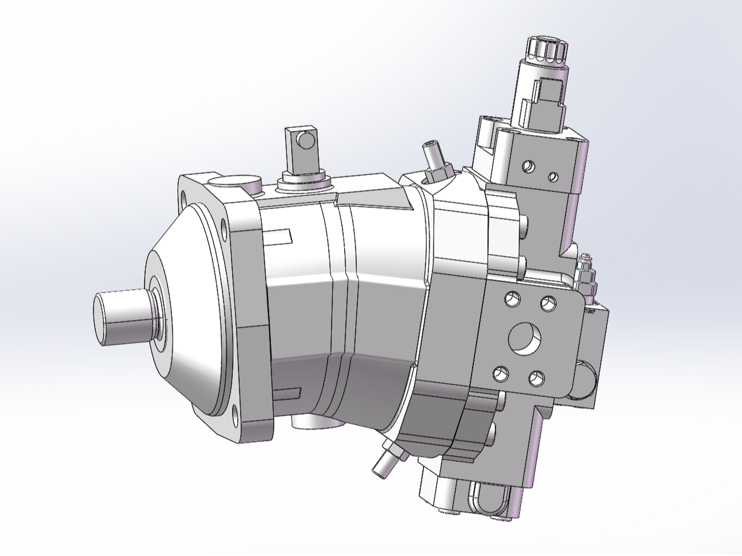A6VM107 bent axis variable displacement piston motor