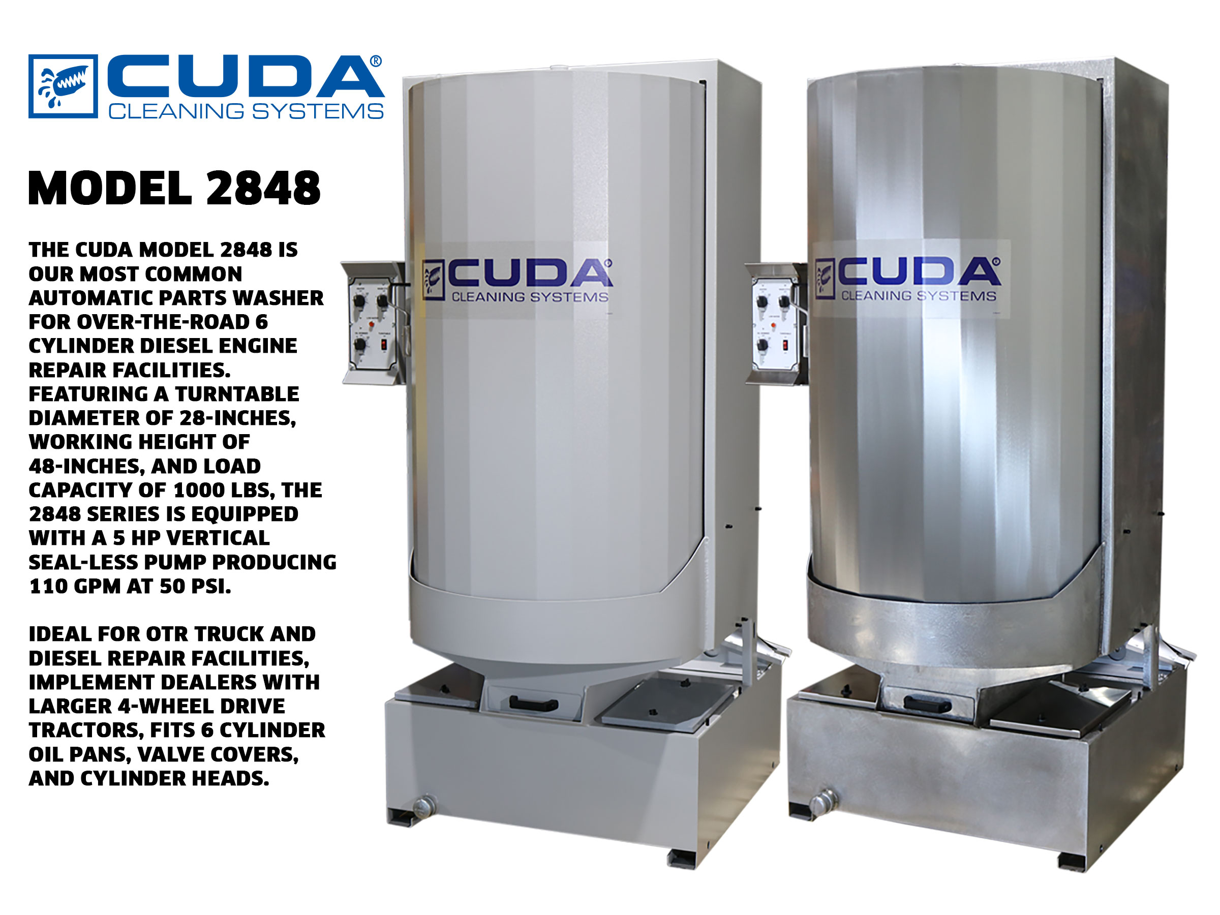 Cuda Parts Washer Model 2848