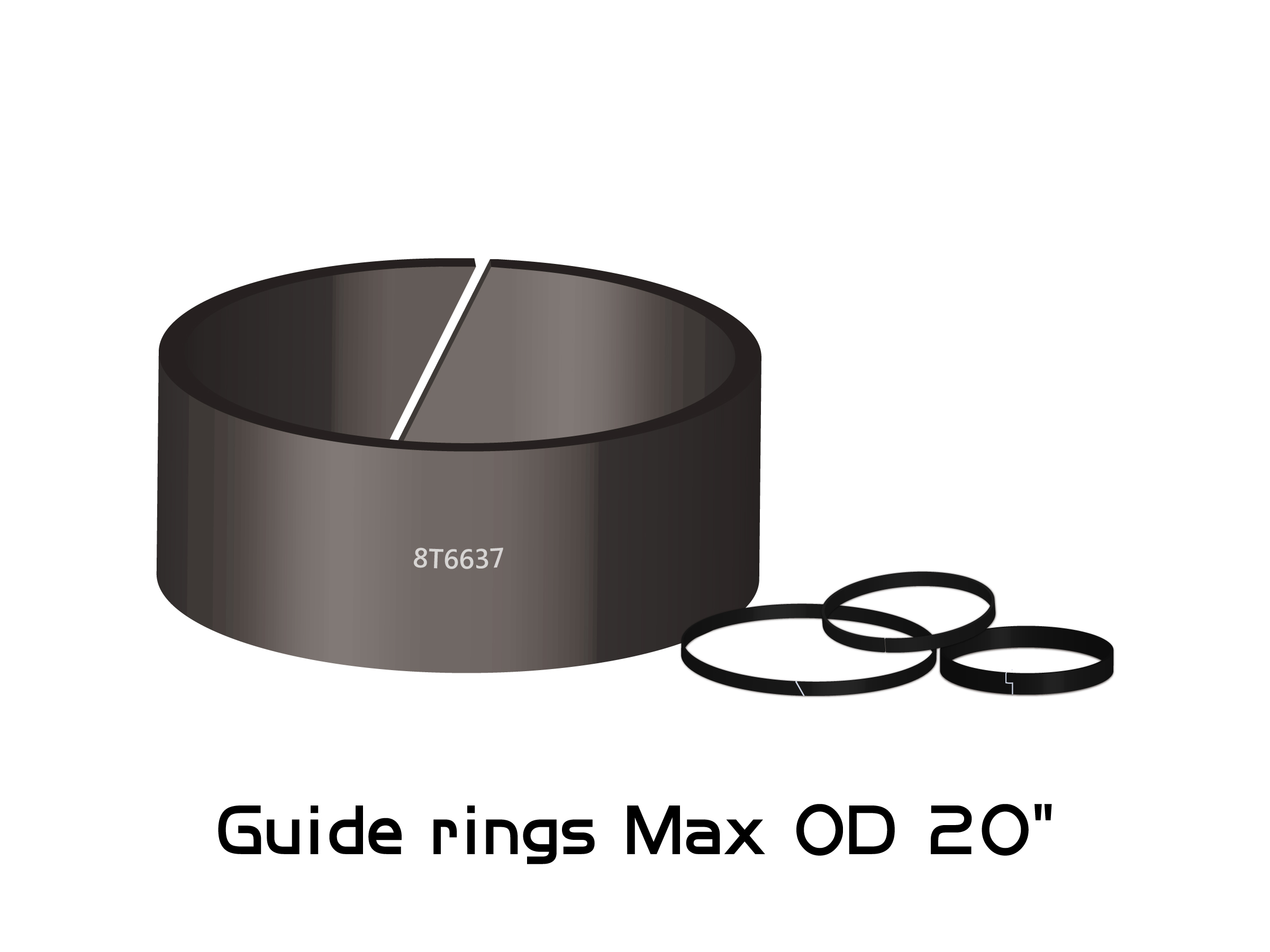 Precise glass fiber filled Nylon guide rings