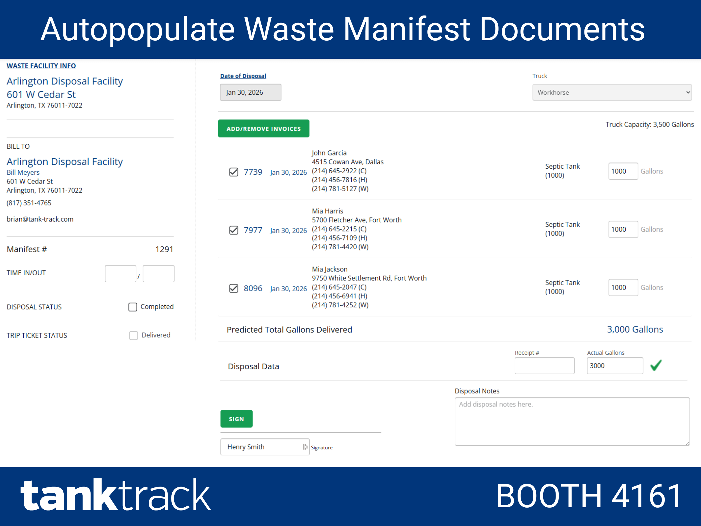 Reduce Paperwork Hassles with Auto-Populated Waste Manifests