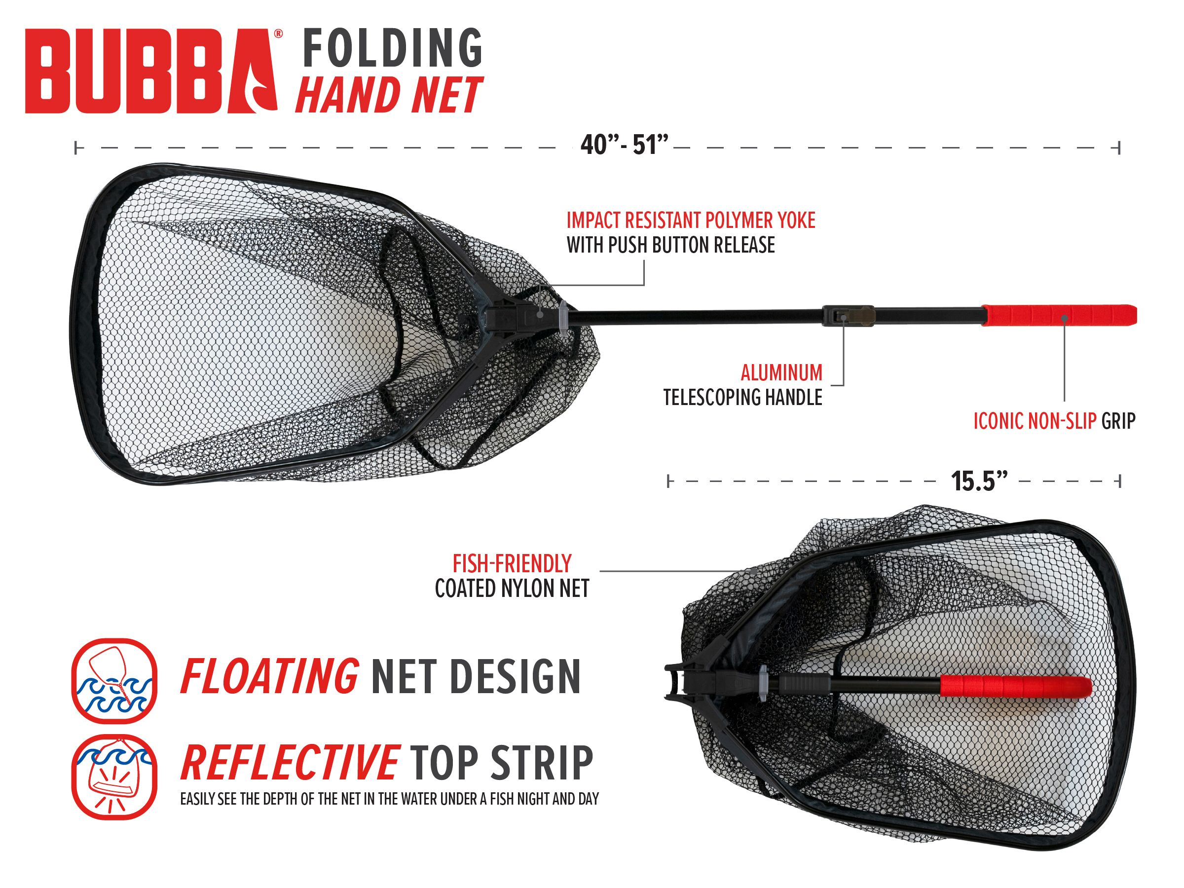 BUBBA Folding Hand Net