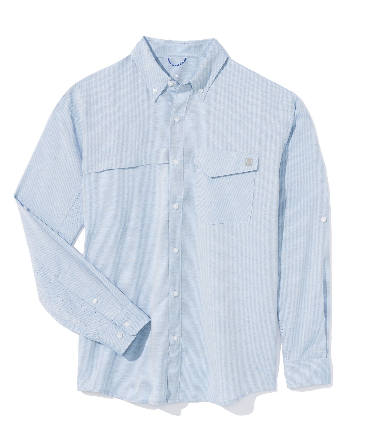 TIDE POINT HEATHER RIPSTOP LS SHIRT (Quiet Harbor)