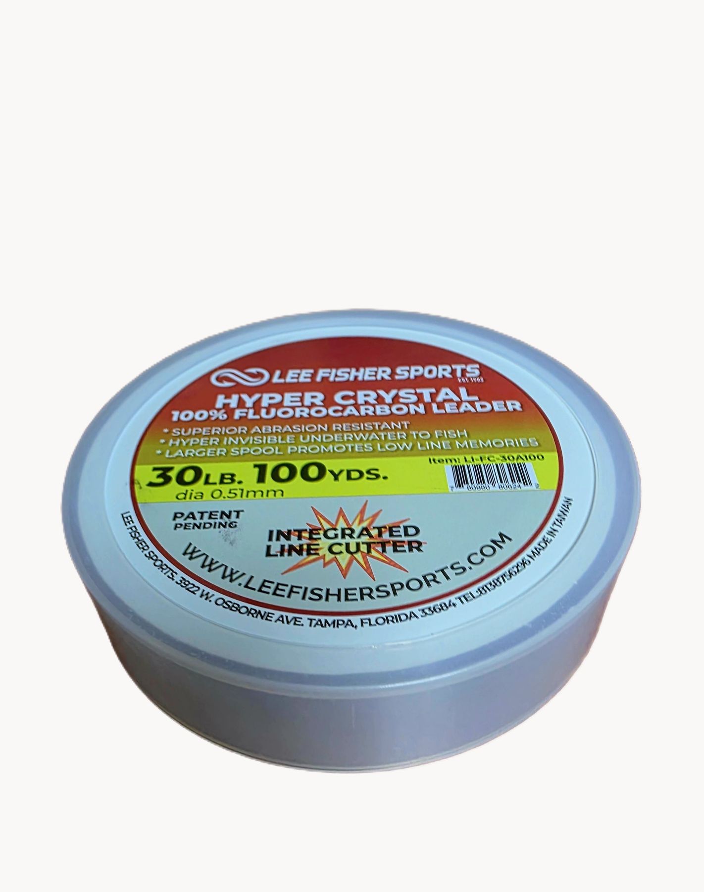 NEW Lee Fisher Sports- Hyper Crystal Leader 100% Fluorocarbon
