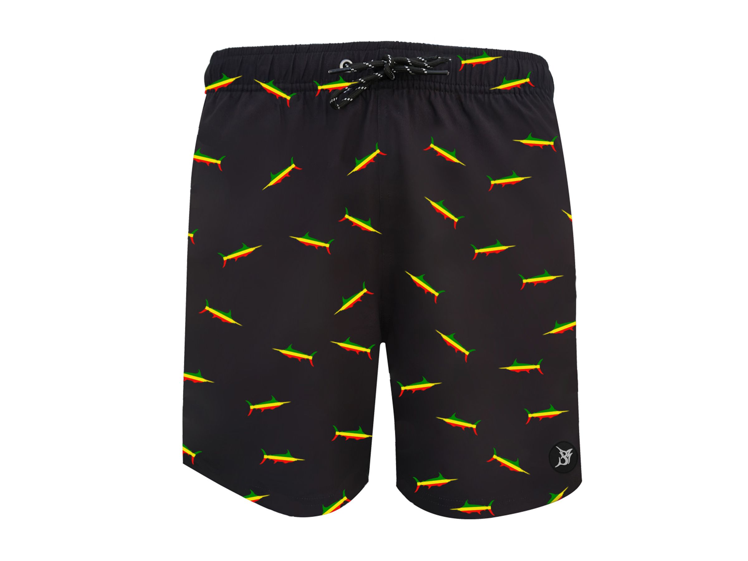 Recycled Swim Shorts - Rasta Marlin