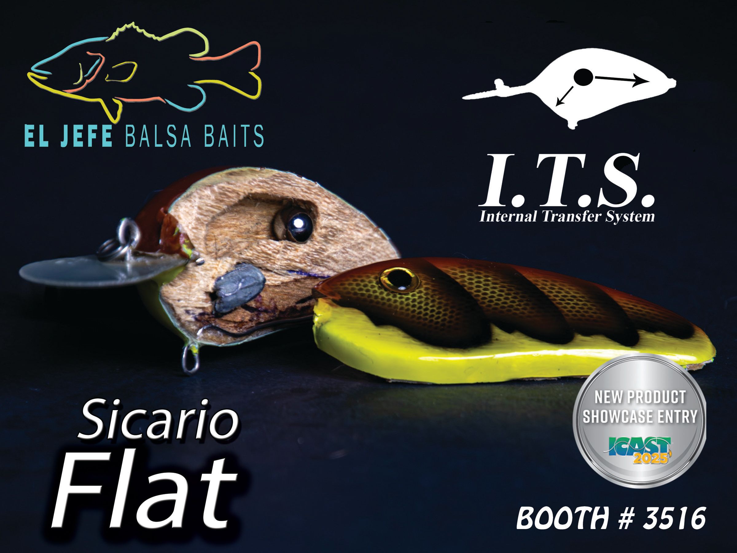El Jefe Balsa Baits Sicario Flat side