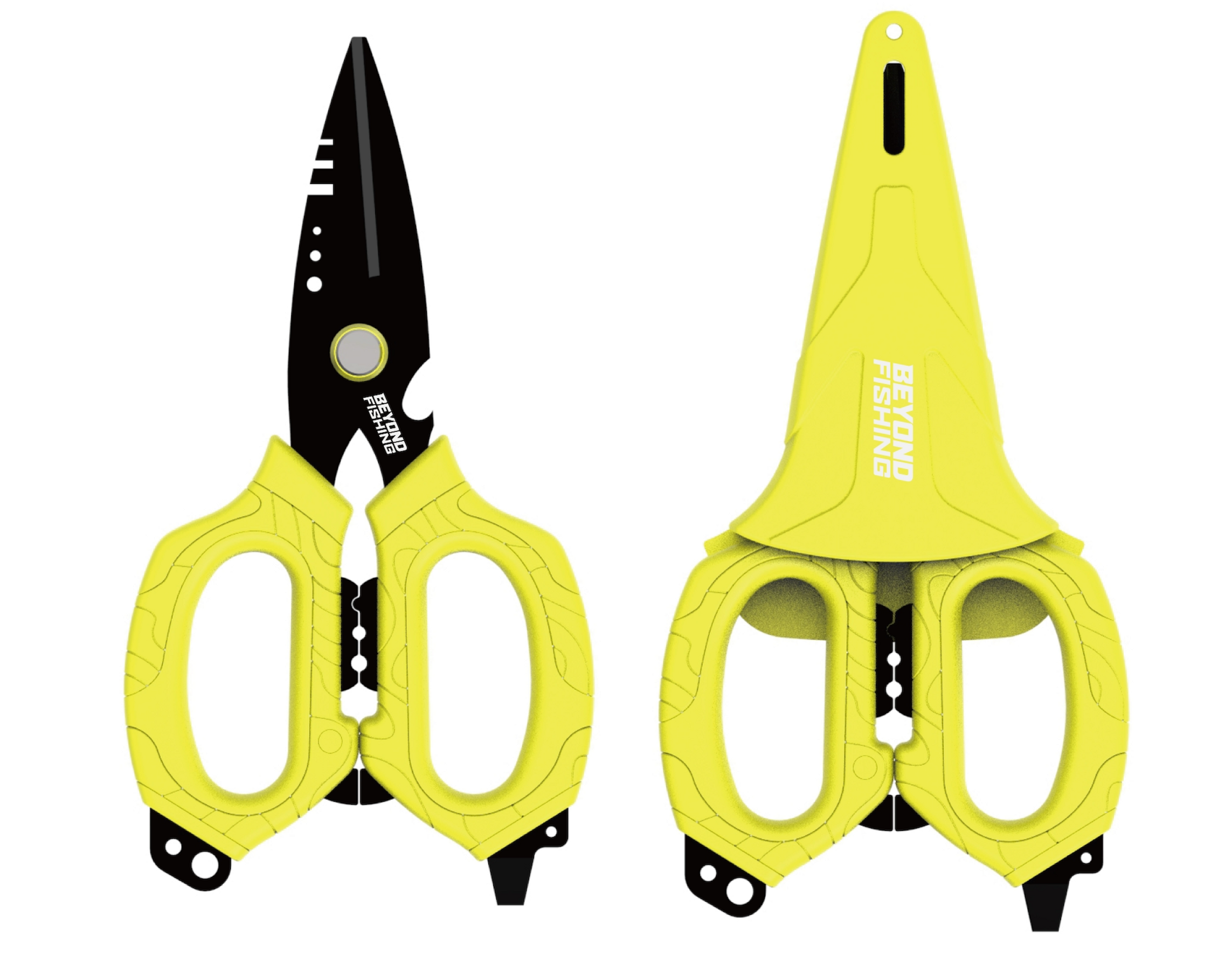 Beyond Fishing 6.5 Inch Pro Shears - Yellow