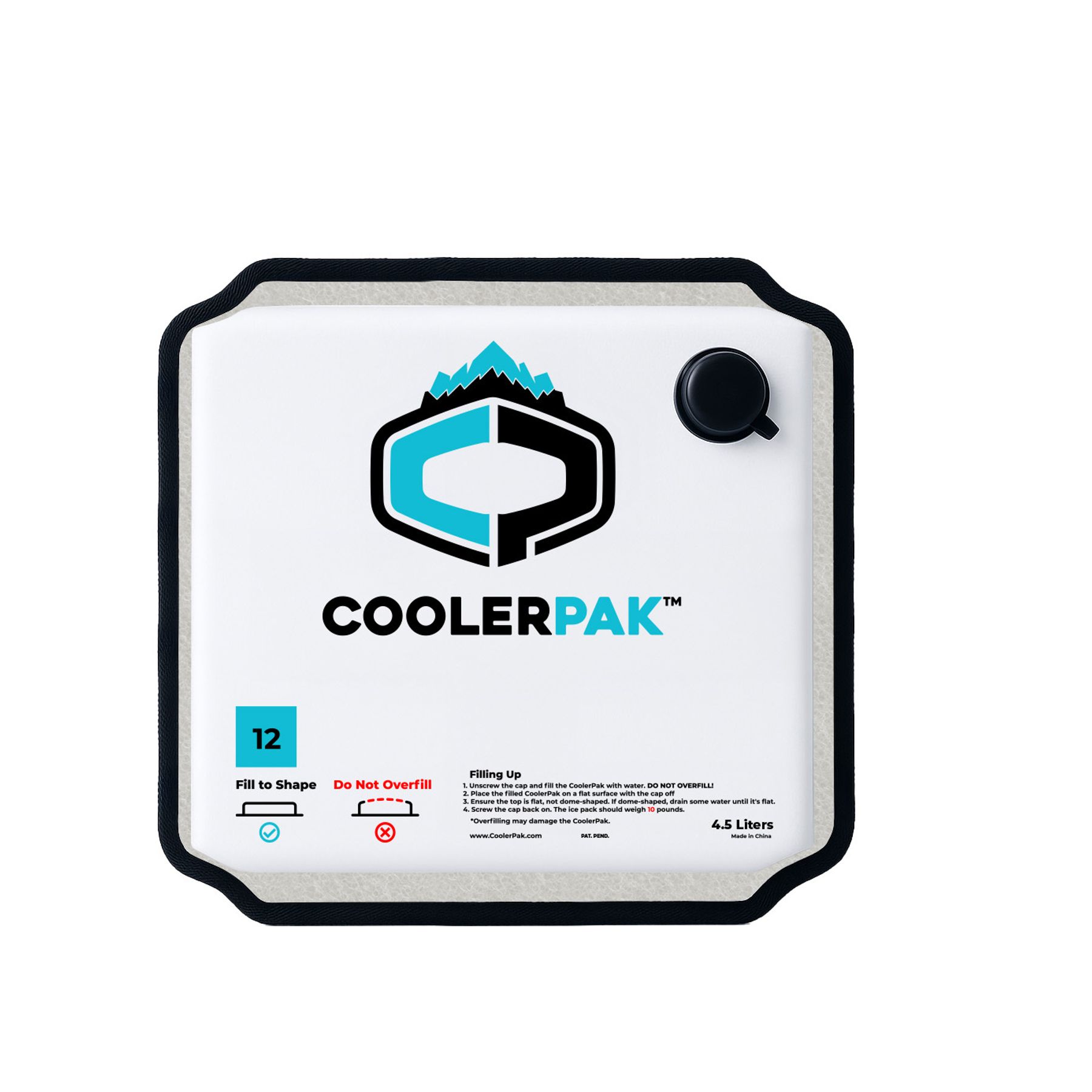 CoolerPak Refillable Potable Cooler Ice Pack - Hook & Loop Series