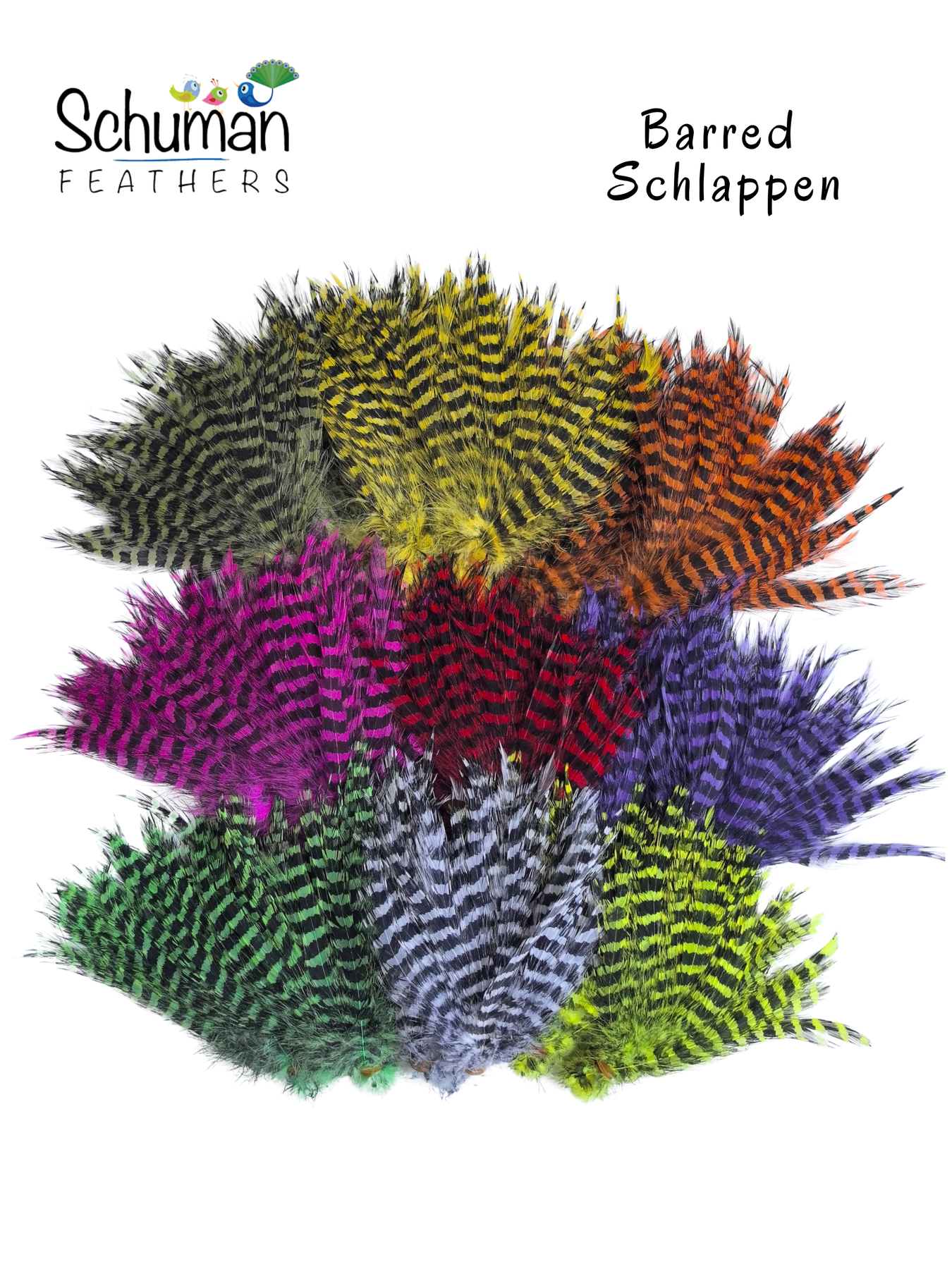 Premium Barred Schlappen Feathers – Extra Long, Ultra Soft