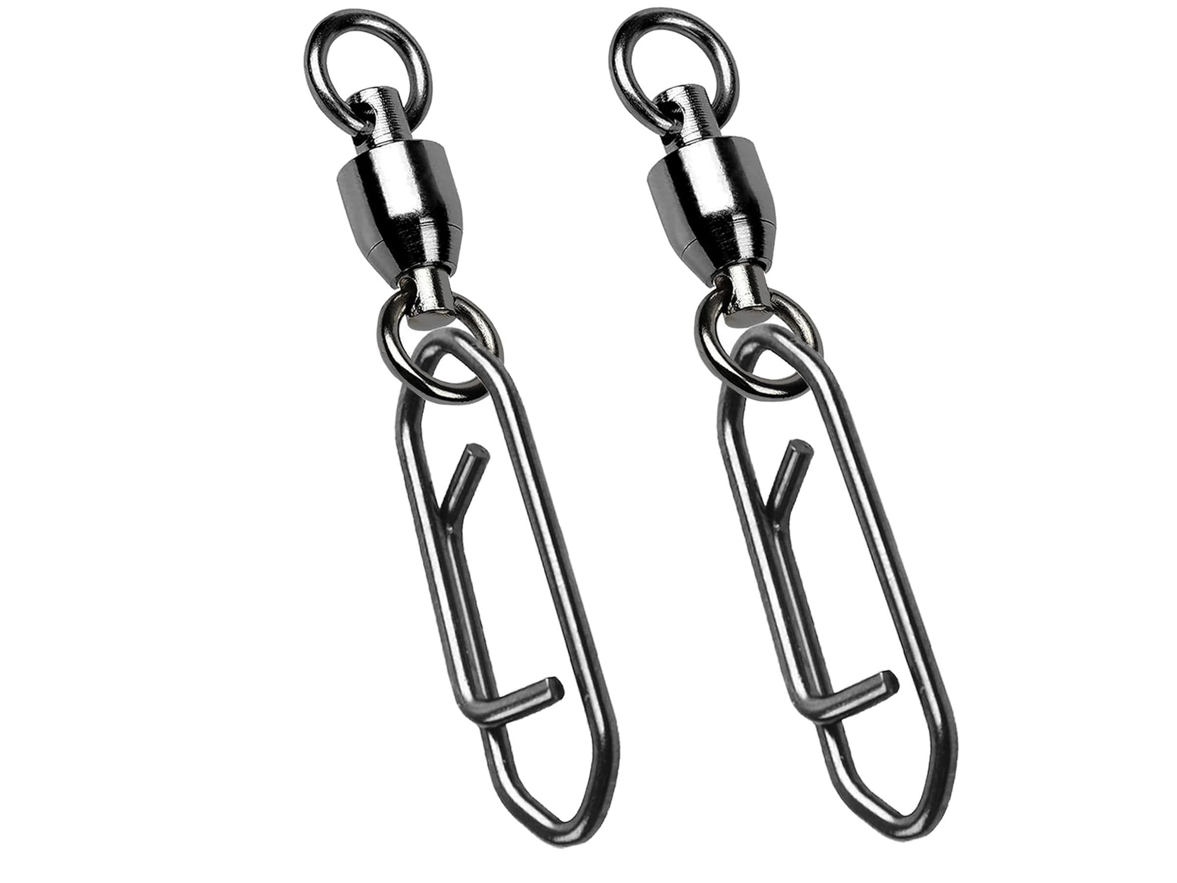 AMYSPORTS High Strengh Bearing Swivels and Clips #0 45lbs 25pcs
