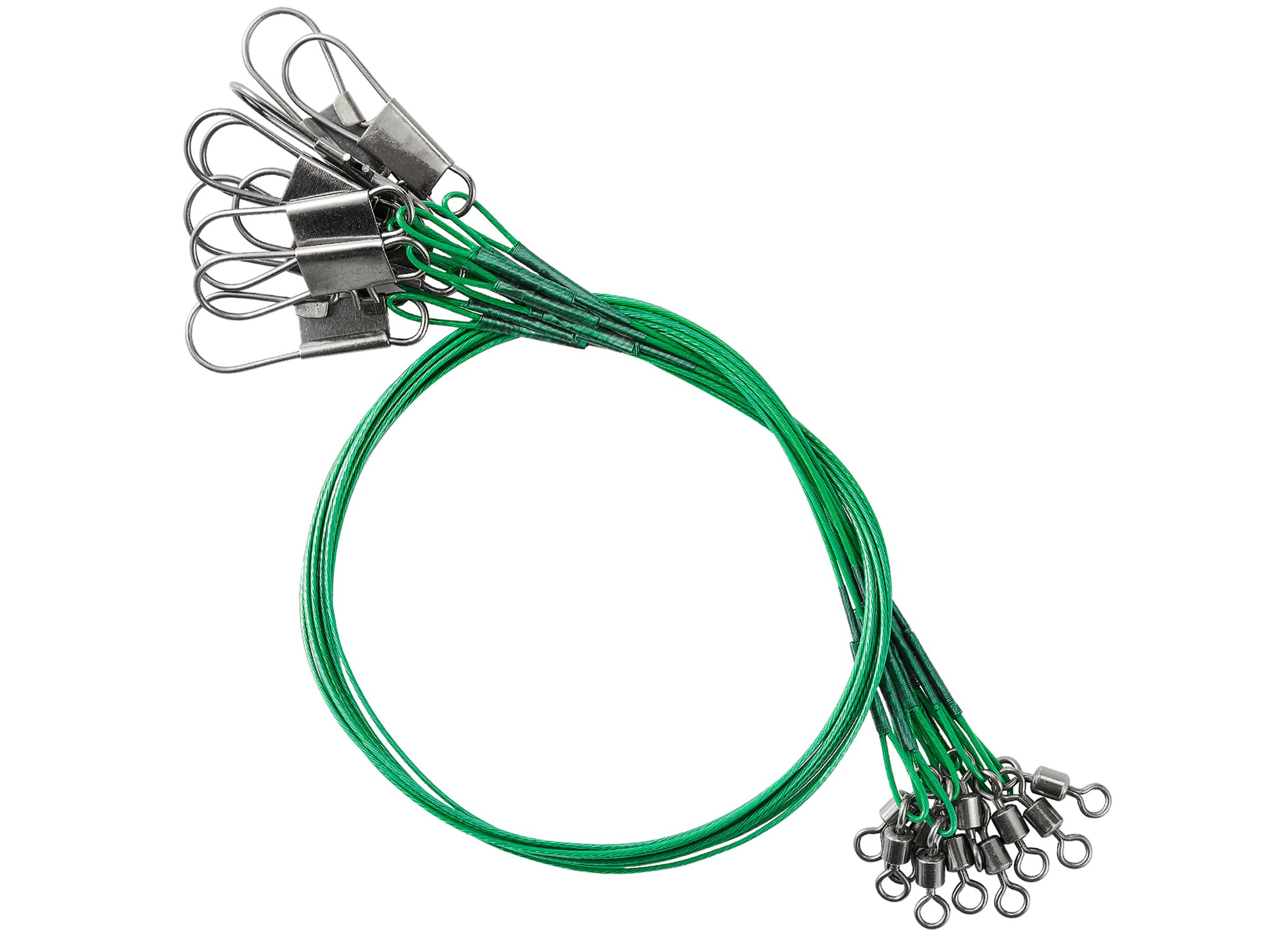 AMYSPORTS Stainless Steel Fishing Leader Line with Swivels
