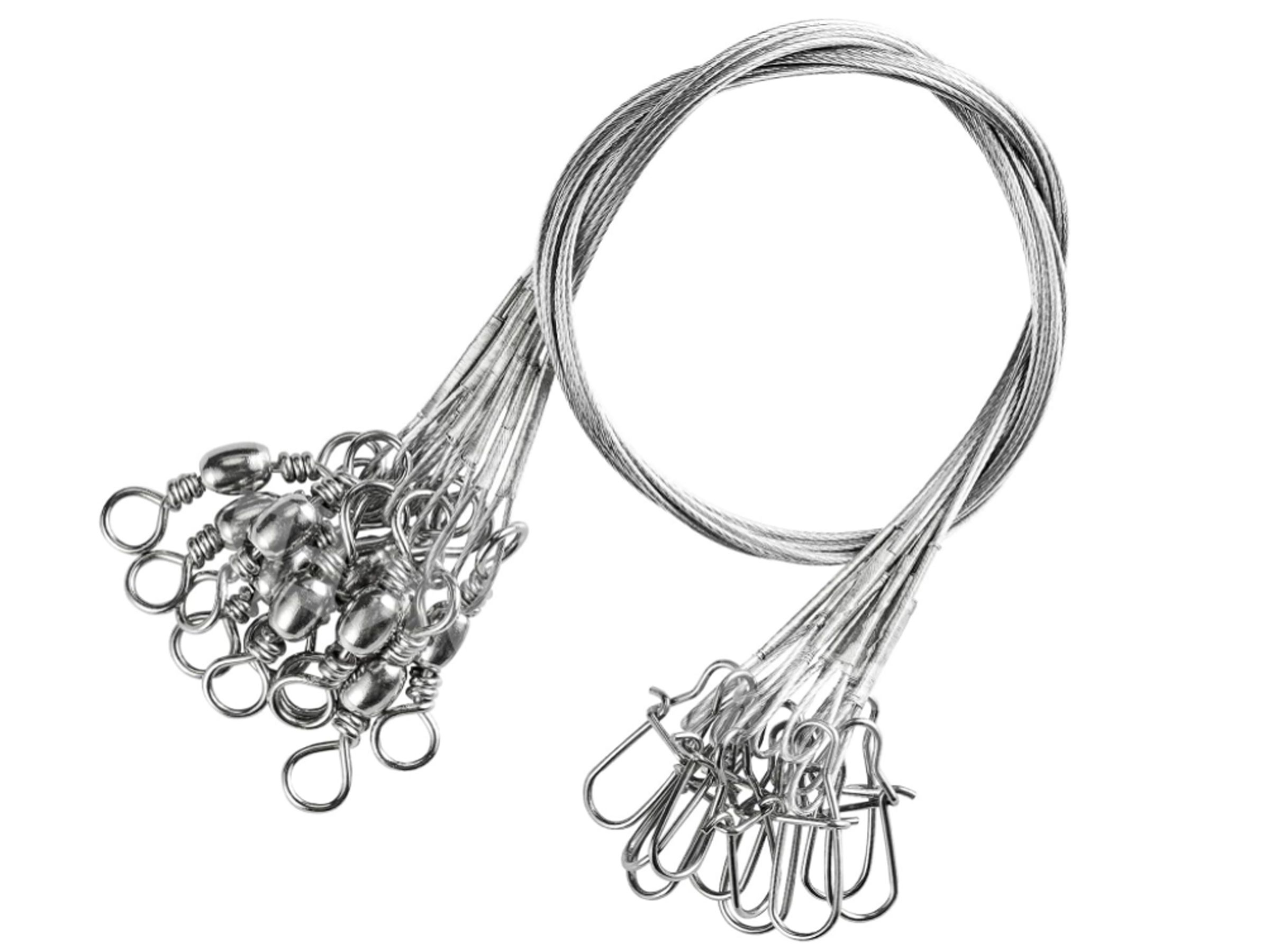 AMYSPORTS Stainless Steel Fishing Leader Line with Swivels