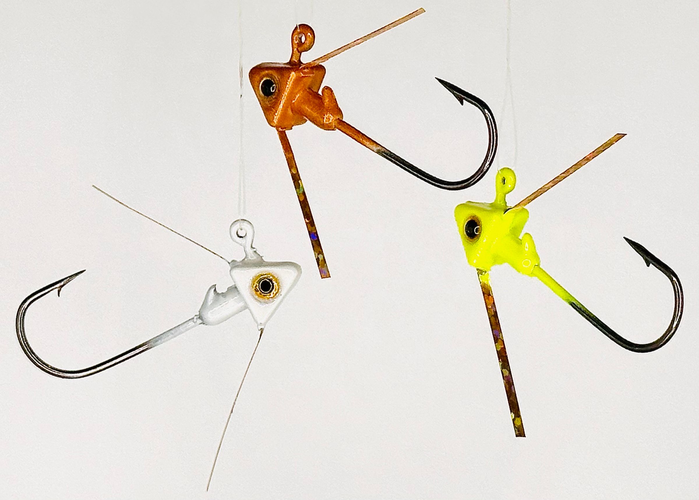 Flashin' Assassin's Crappie/Panfish Jig w/ Gold Holographic Flash