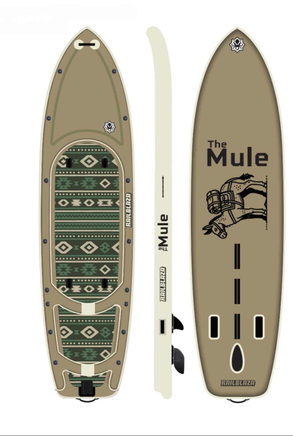The Mule by RAILBLAZA Inflatable Hybrid Fishing Kayak